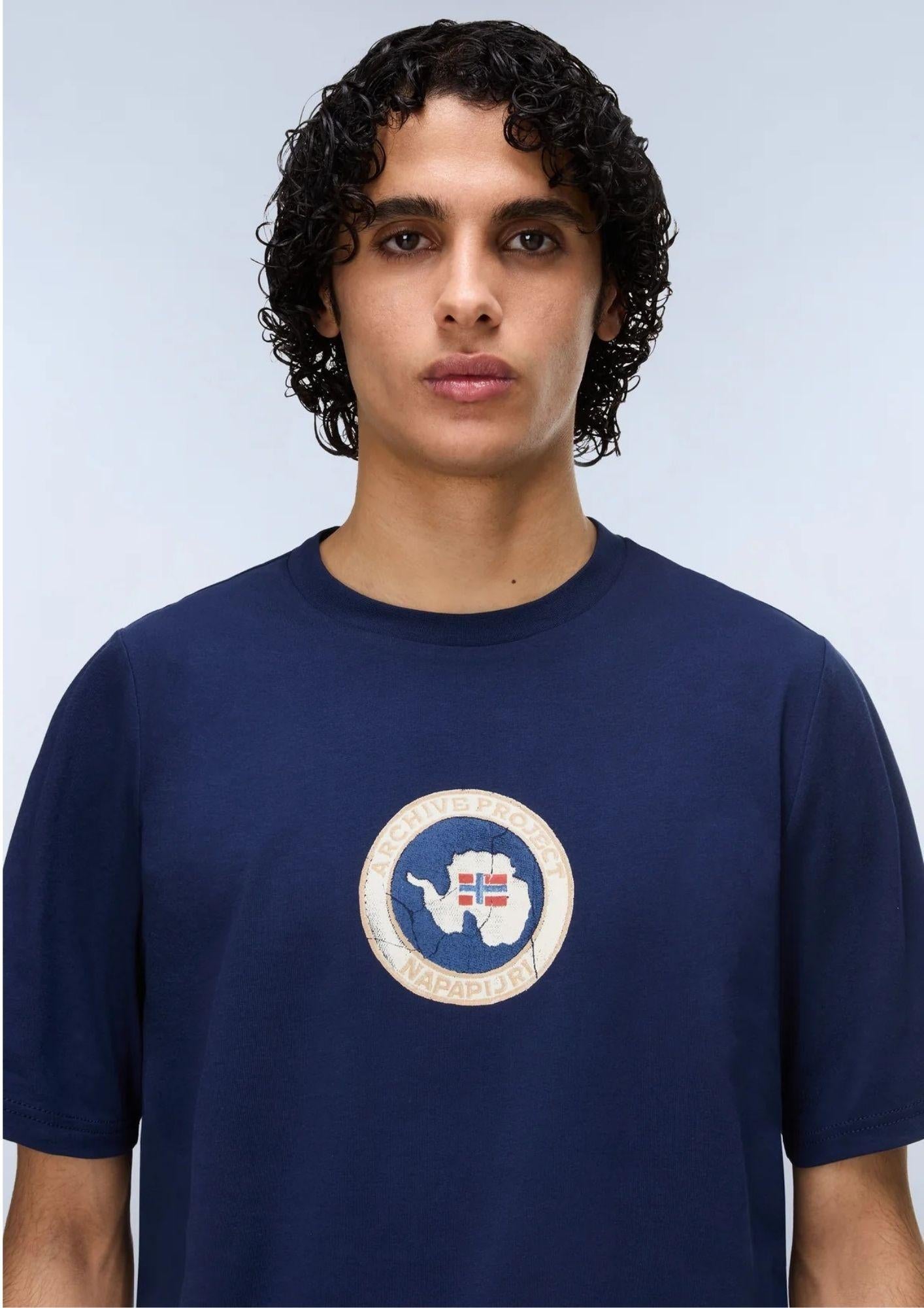 Napapijri T-Shirt Uomo Phos Blu NP0A4G5A B2Q NAPAPIJRI