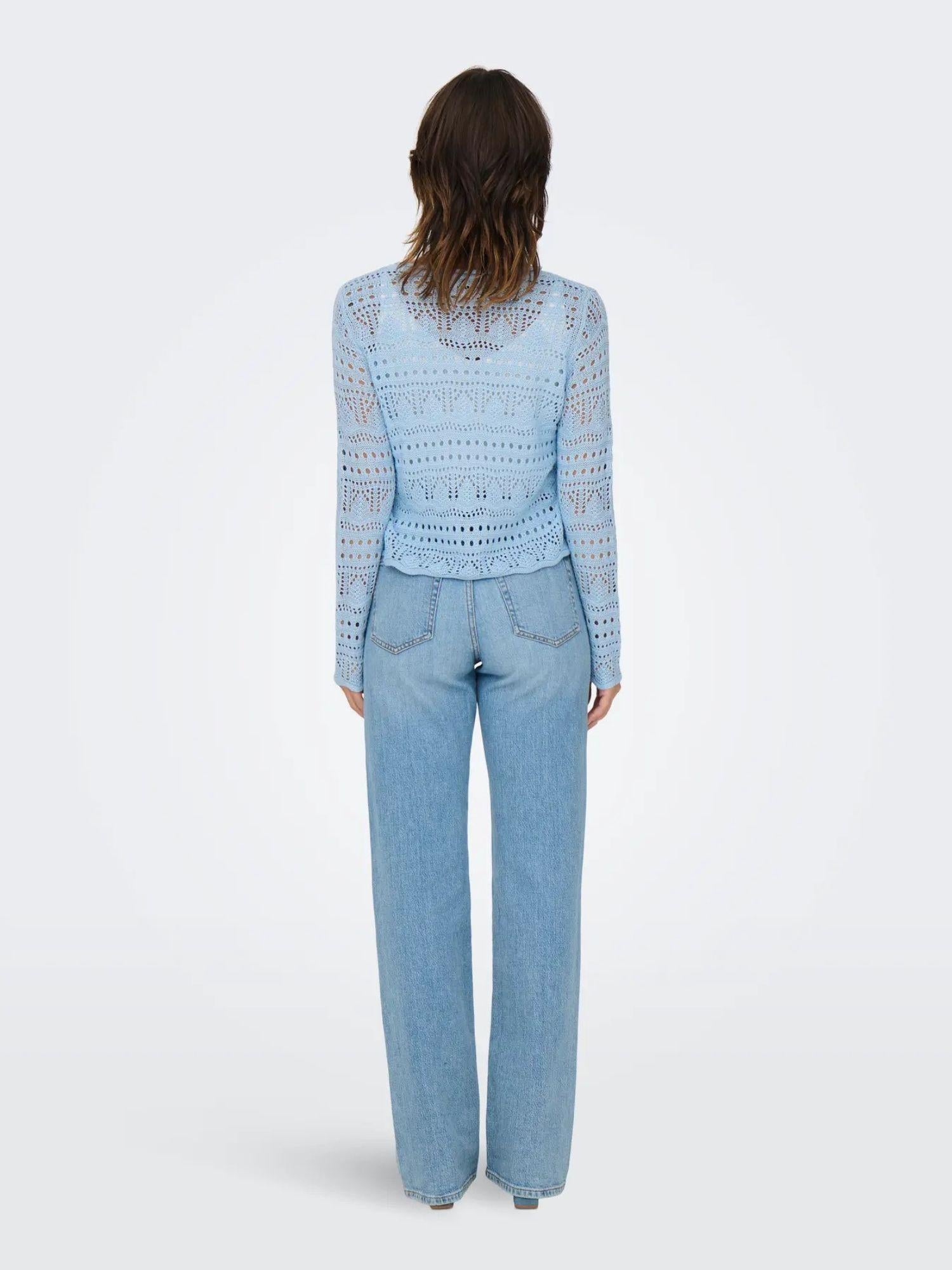 Jacqueline De Yong Maglia Donna Cashmere Blue Jdysun 15287384 Cashmere Blue JACQUELINE DE YONG