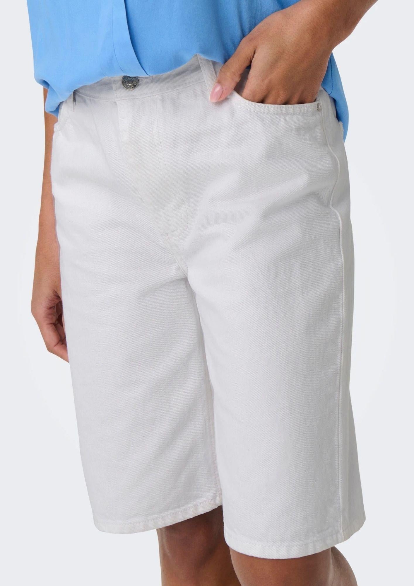 Only Bermuda Donna Sonny Bianco Denim 15256709 White ONLY