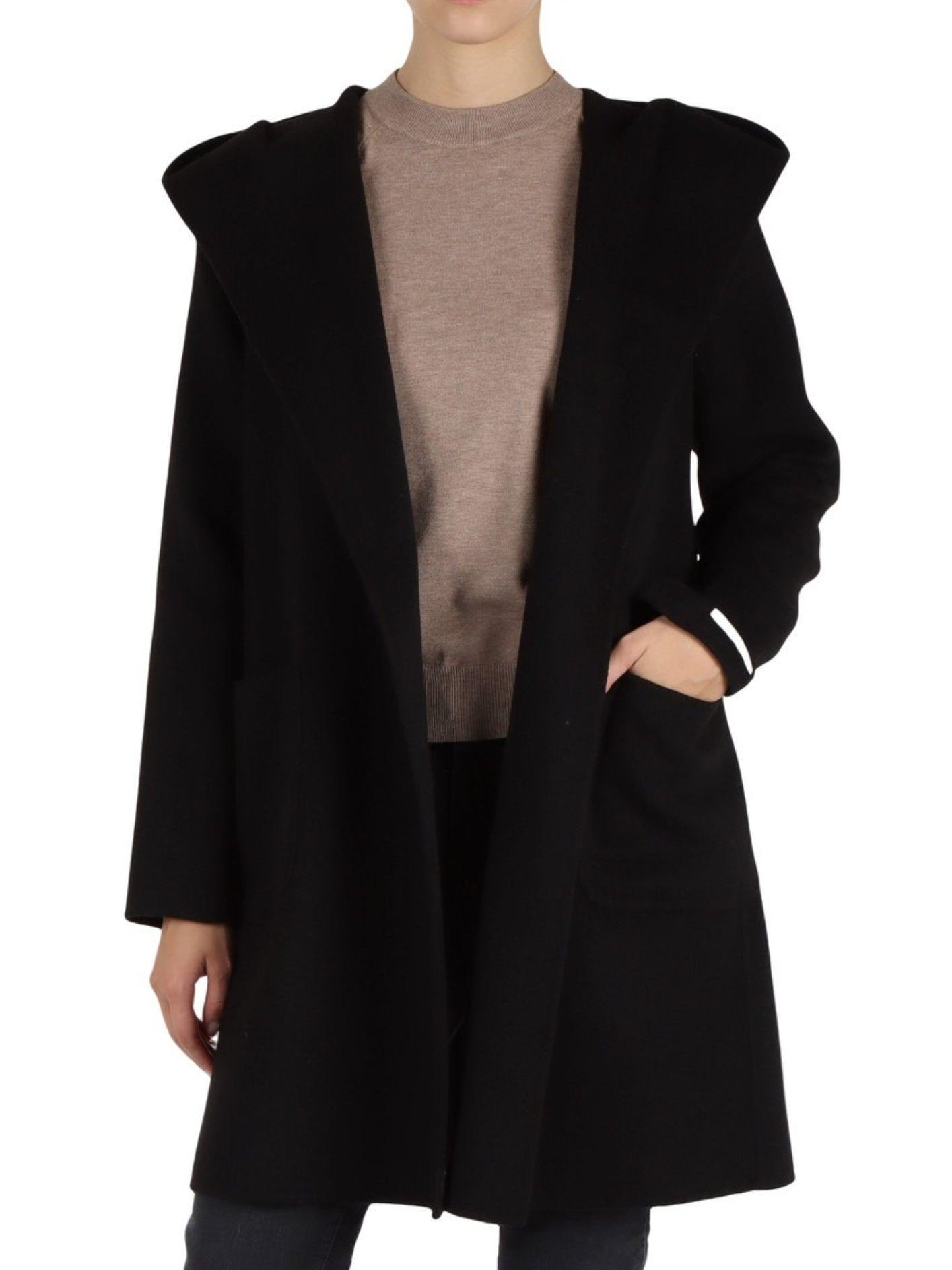 Emme Marella Cappotto Donna Oblato Nero 2525016011200 008 EMME MARELLA