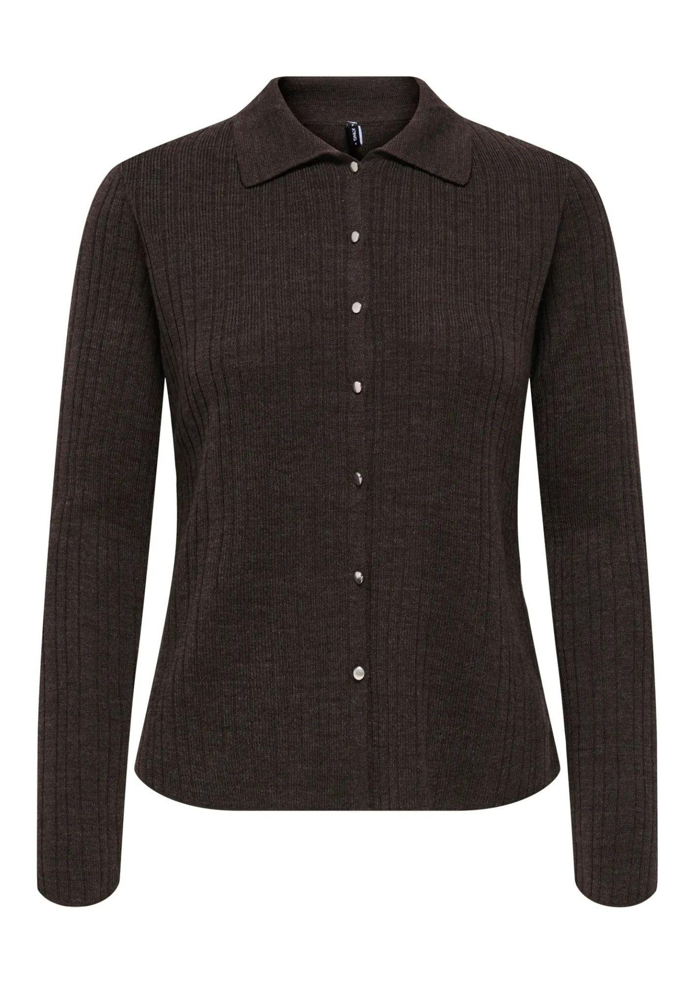 Only Cardigan Donna Thea Marrone 15353029 Chocolate Torte Melange ONLY
