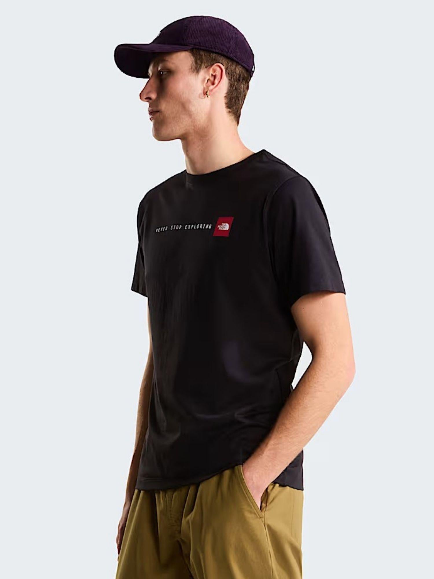 The North Face T-Shirt Uomo Nero Never Stop Exploring Regular NF0A8GUV JK3 THE NORTH FACE
