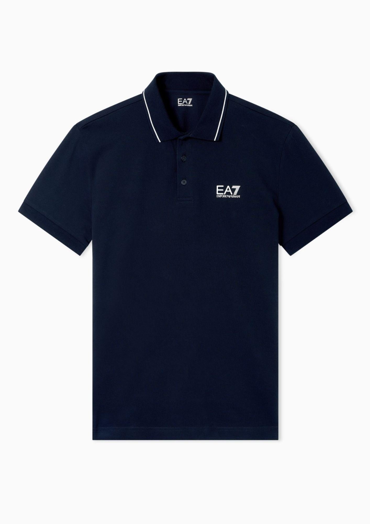 EA7 Emporio Armani Polo Uomo Blu 8NPF16 PJVUZ 1562 EA7 EMPORIO ARMANI