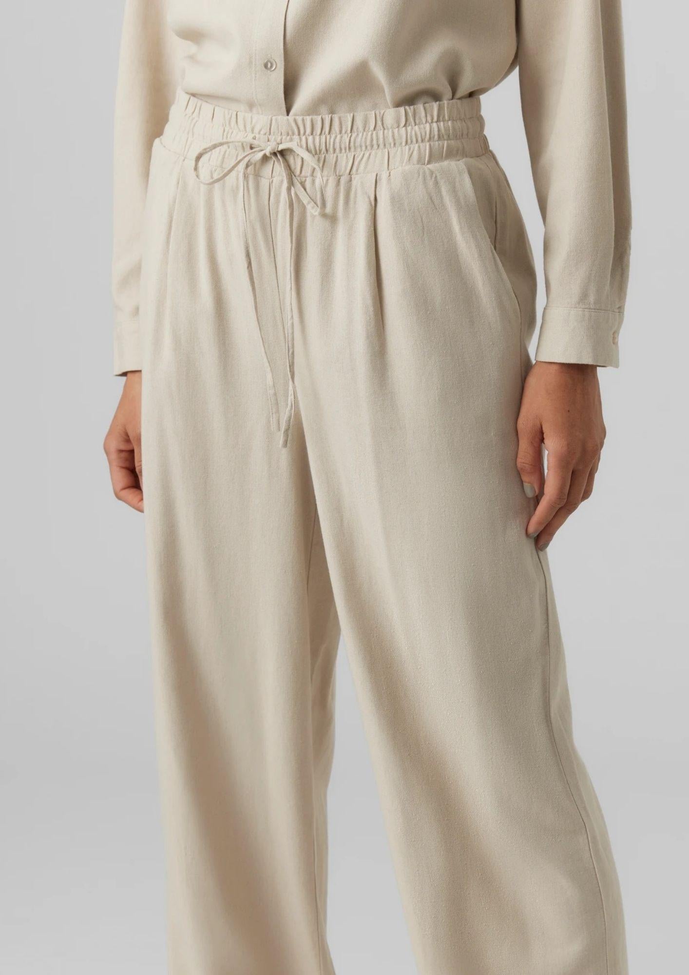 Vero Moda Pantalone Donna Jesmilo Grigio 10287363 Silver Lining VERO MODA