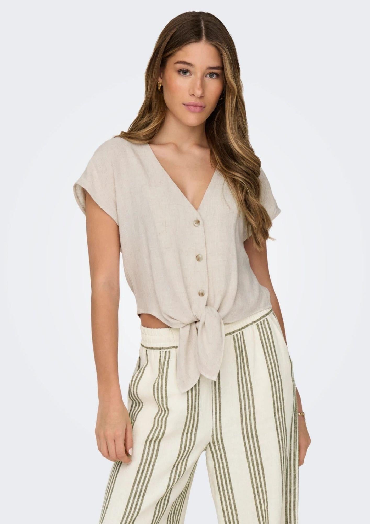 Only Camicia Donna Grigio Luna 15322270 Moonbeam ONLY