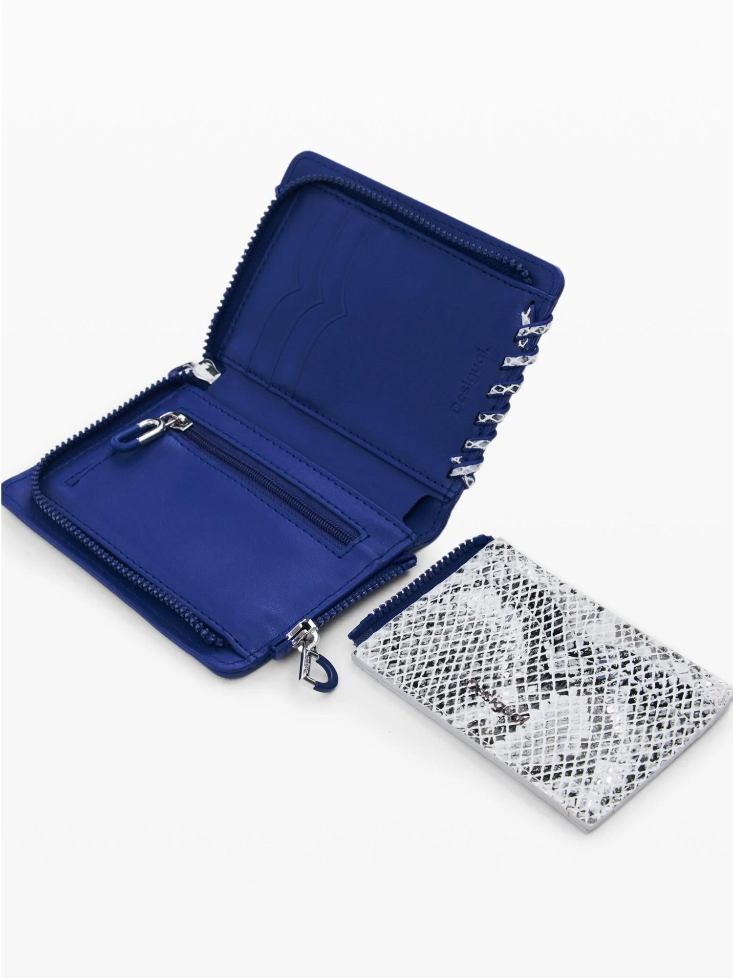 Desigual Portamonete medio con cuciture rimovibili Donna Nero 25WAYP08 2000 DESIGUAL