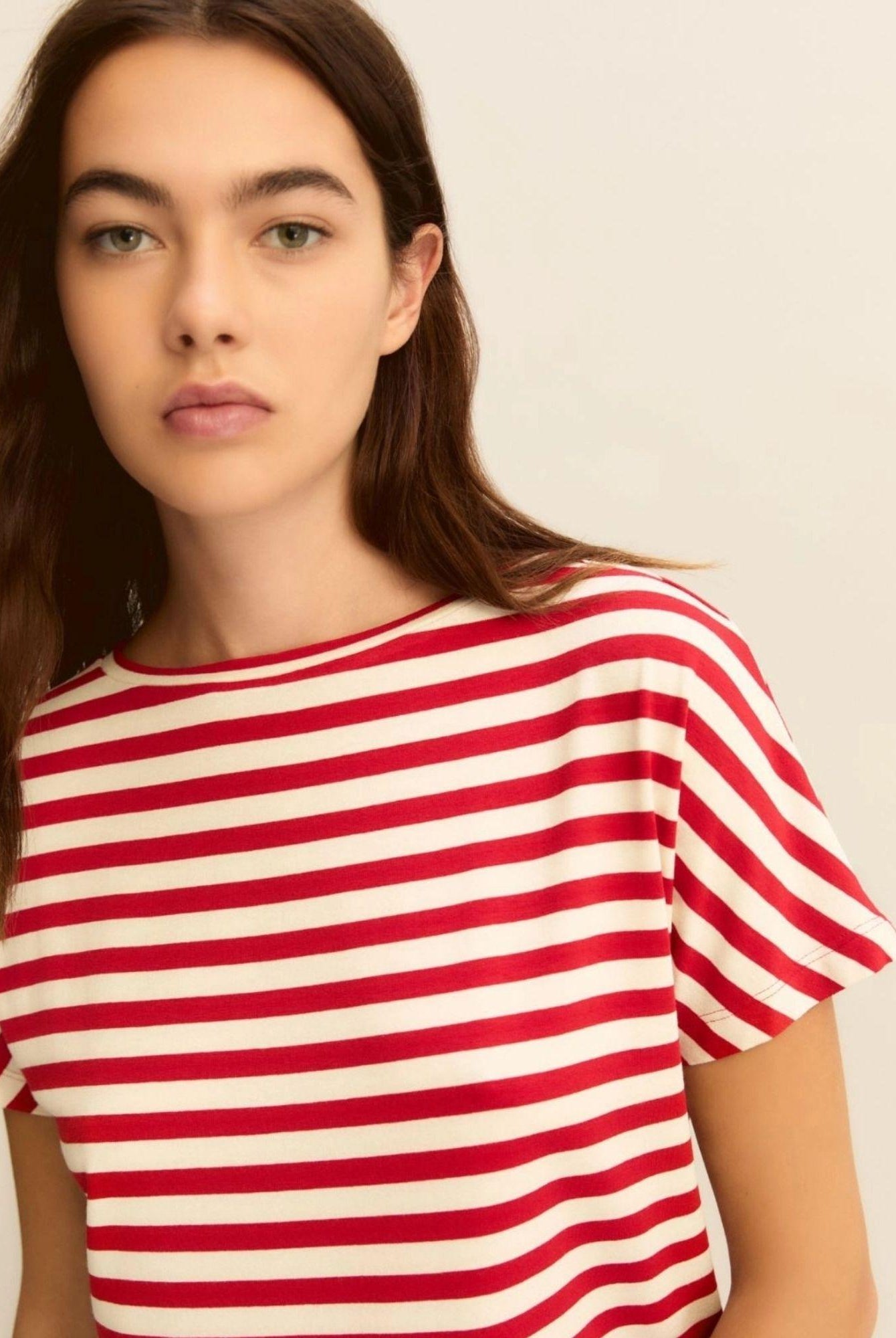 Emme Marella T-Shirt Emmfervida Bianca e Rossa 2615971021200 013 EMME MARELLA