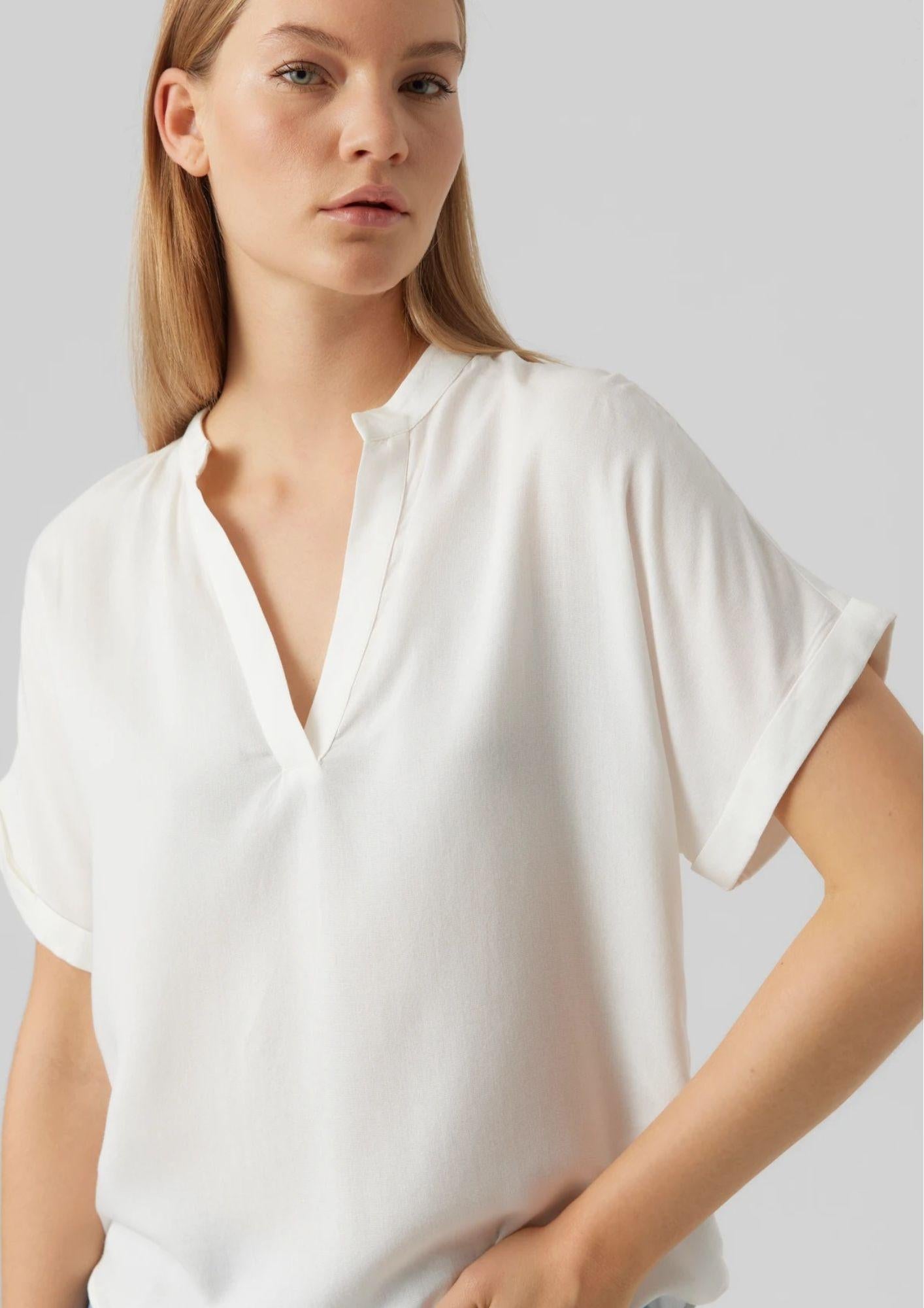 Vero Moda Top Donna Beauty Bianco 10279697 Snow White VERO MODA