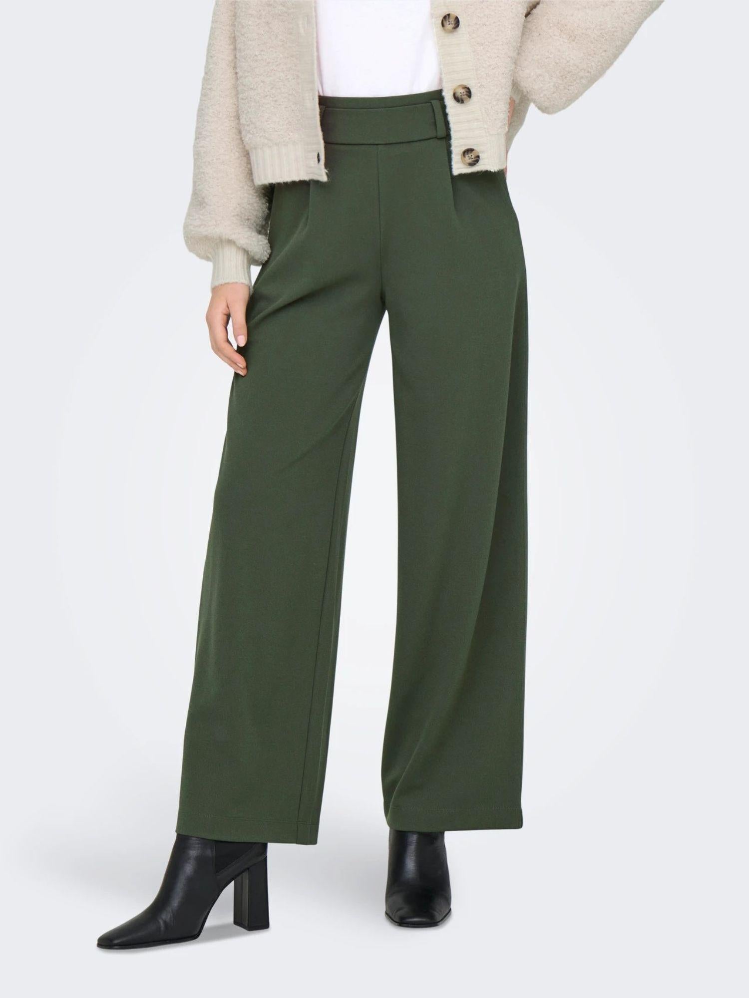 Jacqueline De Yong Pantaloni Donna Wide Fit Kambaba Jdygeggo 15208430 Kambaba BLACK BUTTONS JACQUELINE DE YONG