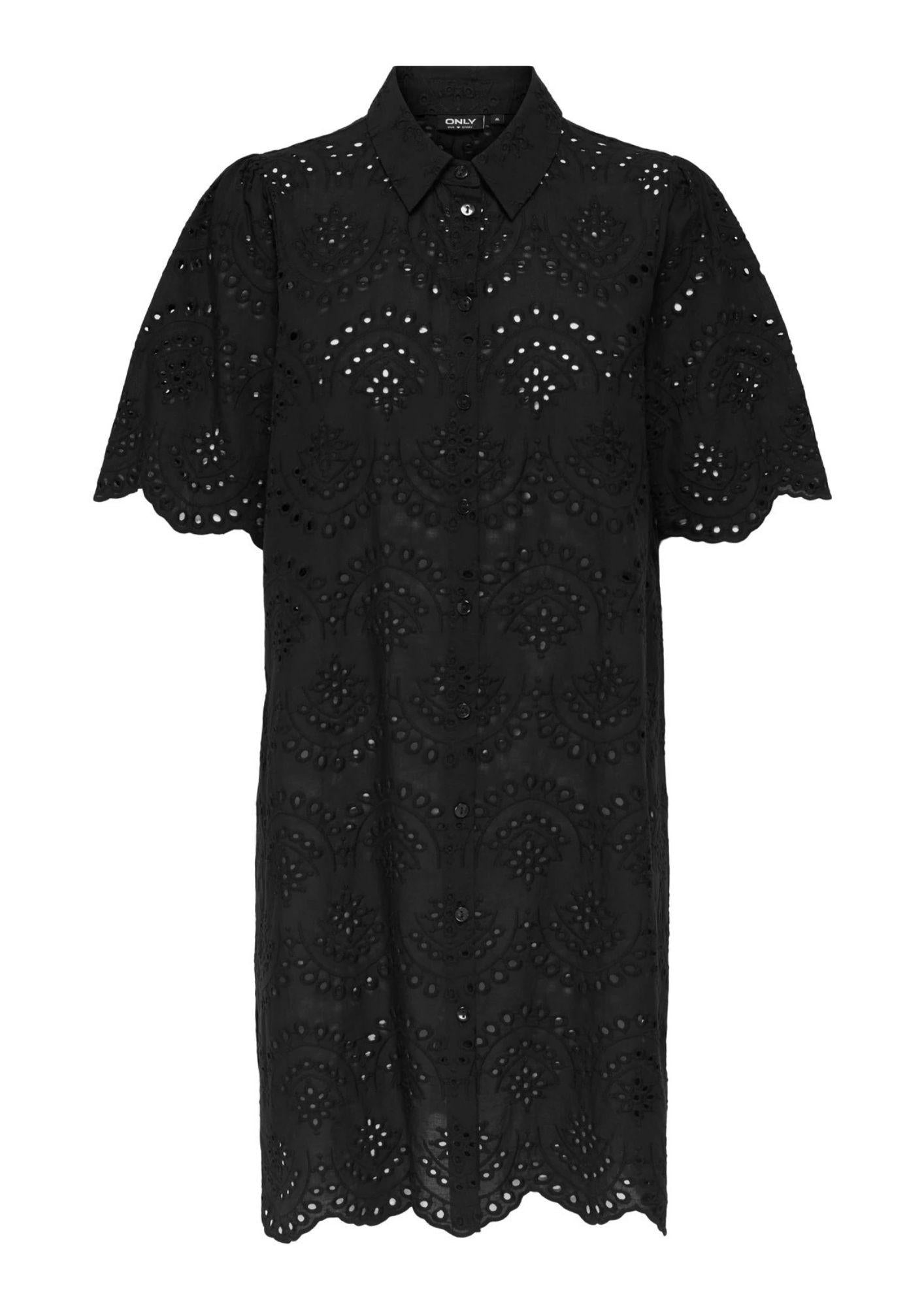 Only Abito Donna Valais Nero 15357653 Black ONLY