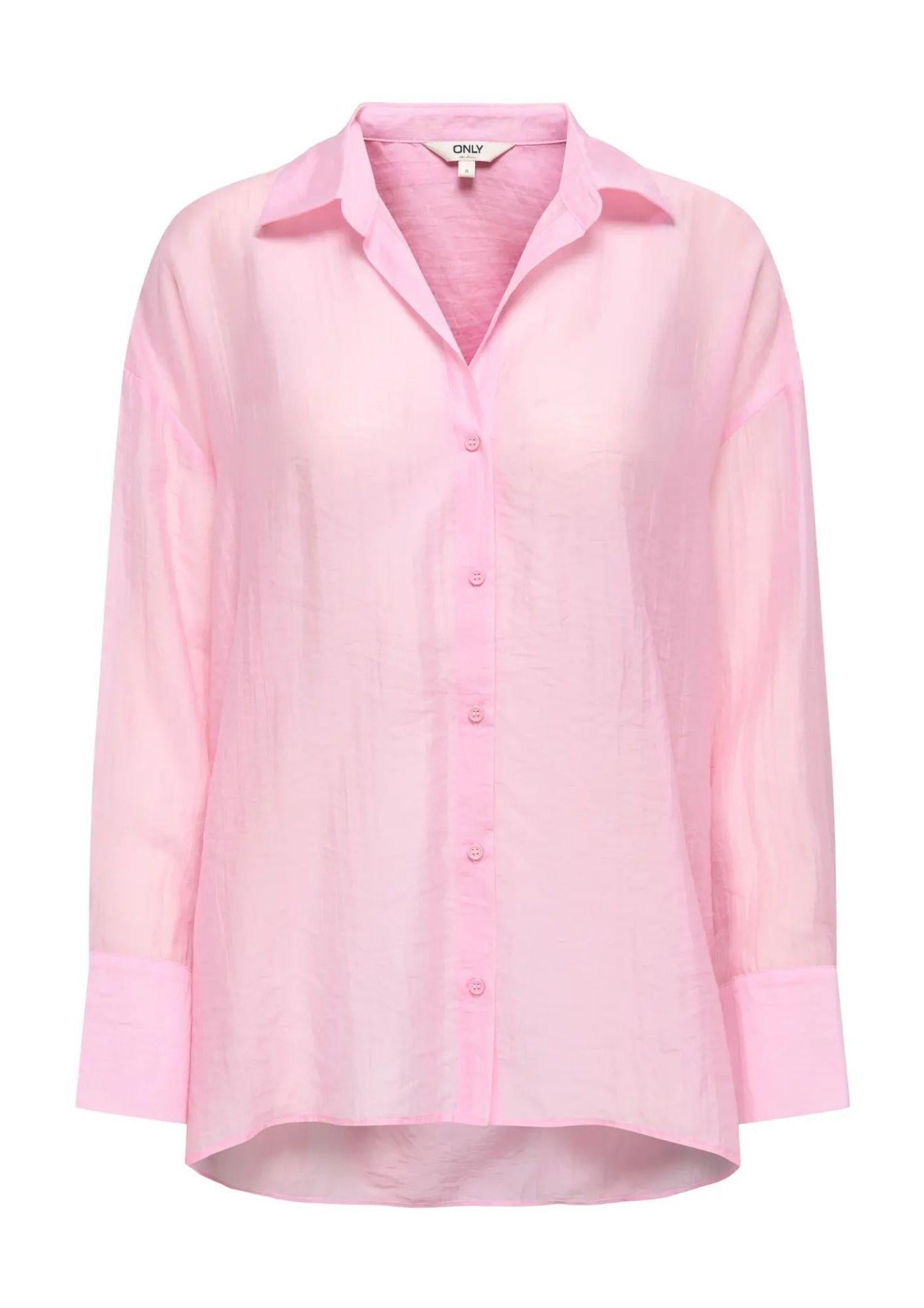Only Camicia Donna Oregon Rosa 15369483 Roseate Spoonbill ONLY