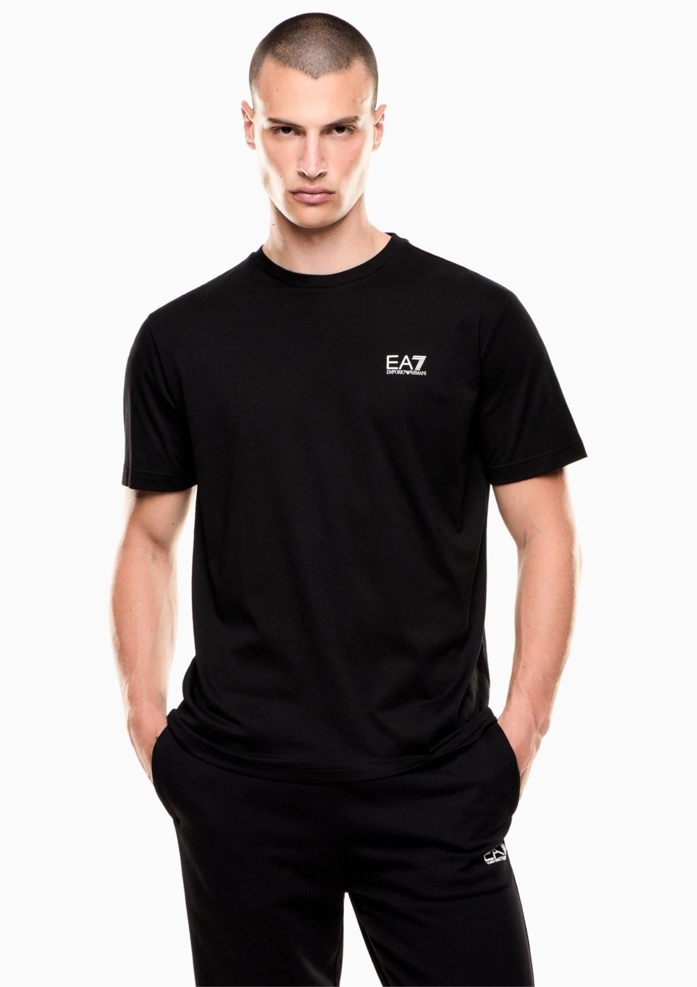 EA7 Emporio Armani T-Shirt Uomo Nera 7M000567 AF10375 MC001 EA7 EMPORIO ARMANI