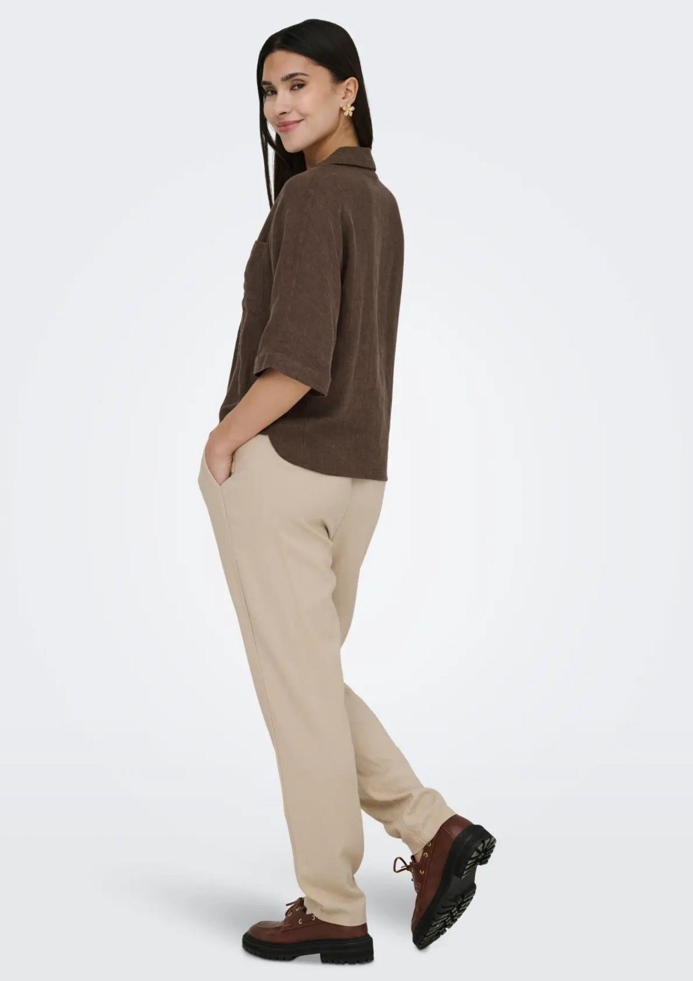 Only Camicia Donna Bruxelles Cioccolato 15314215 Chocolate Martini ONLY