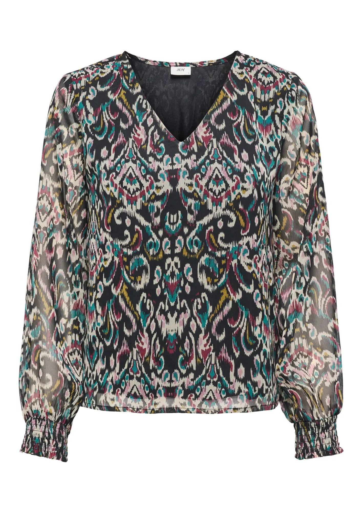 Jacqueline De Yong Top Donna Nero a Pailletes 15355429 Black PAISLEY JACQUELINE DE YONG