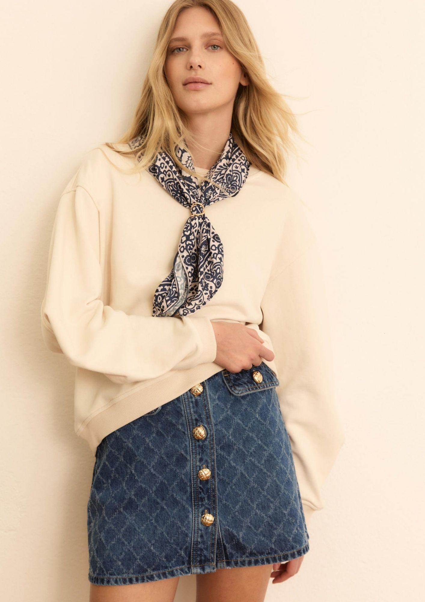 Emme Marella Gonna Donna Emiriviera Blu Denim 2615101014200 001 EMME MARELLA