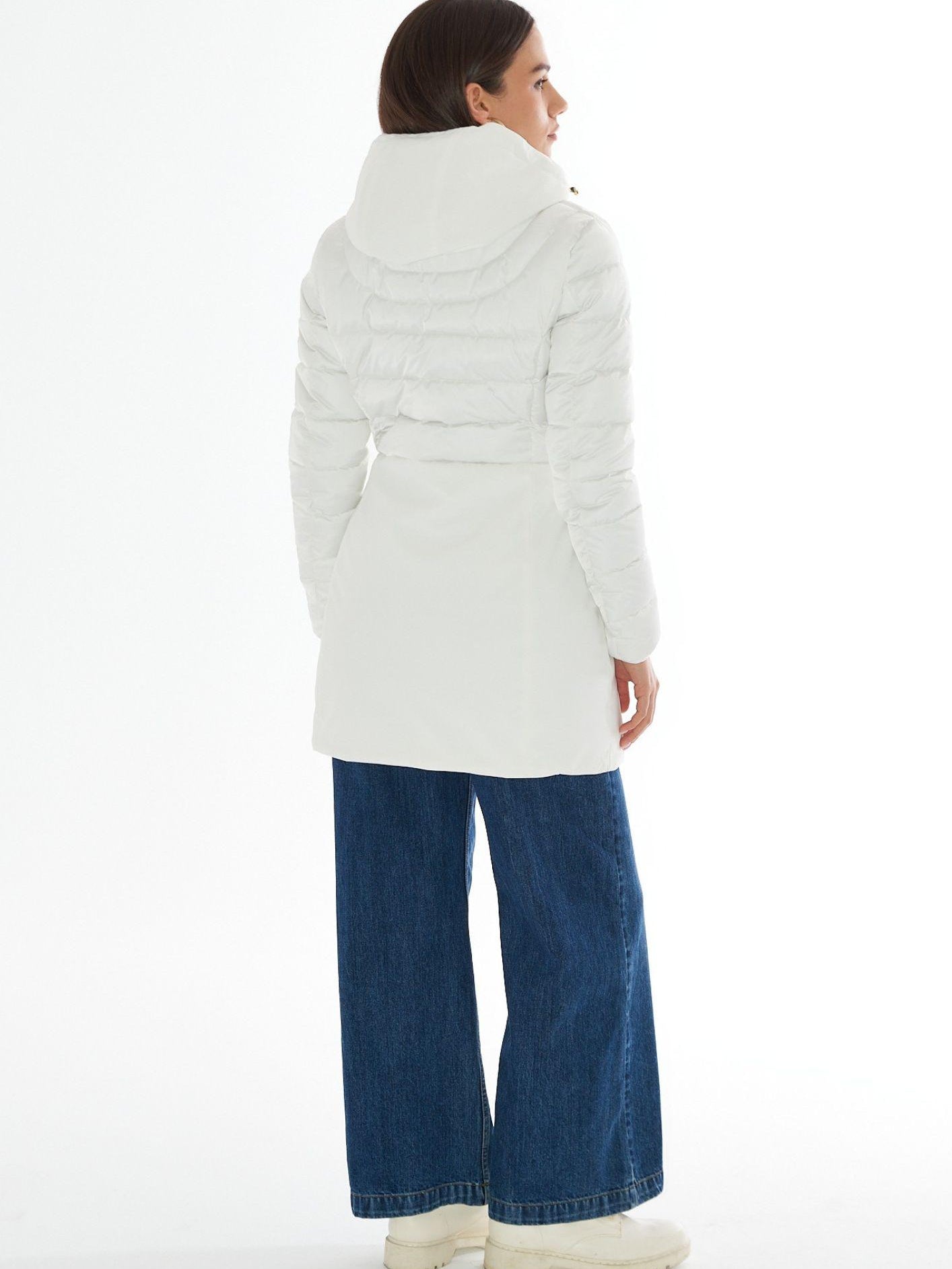 Yes Zee Cappotto Invernale Donna Avorio O003 M800 0157 YES ZEE