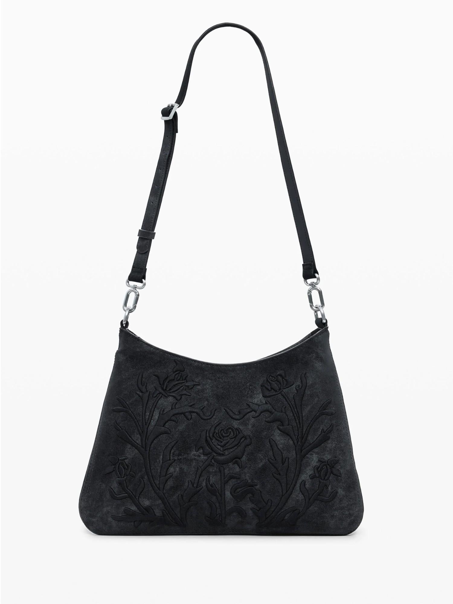 Desigual Borsa piccola con incisioni 3D Donna Nero 25WAXP40 2000 DESIGUAL