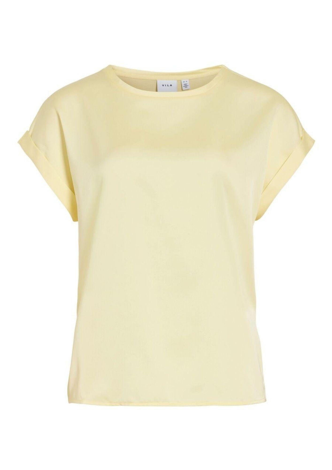Vila Top Donna Viellette Giallo Pastello 14059563 Pastel Yellow VILA