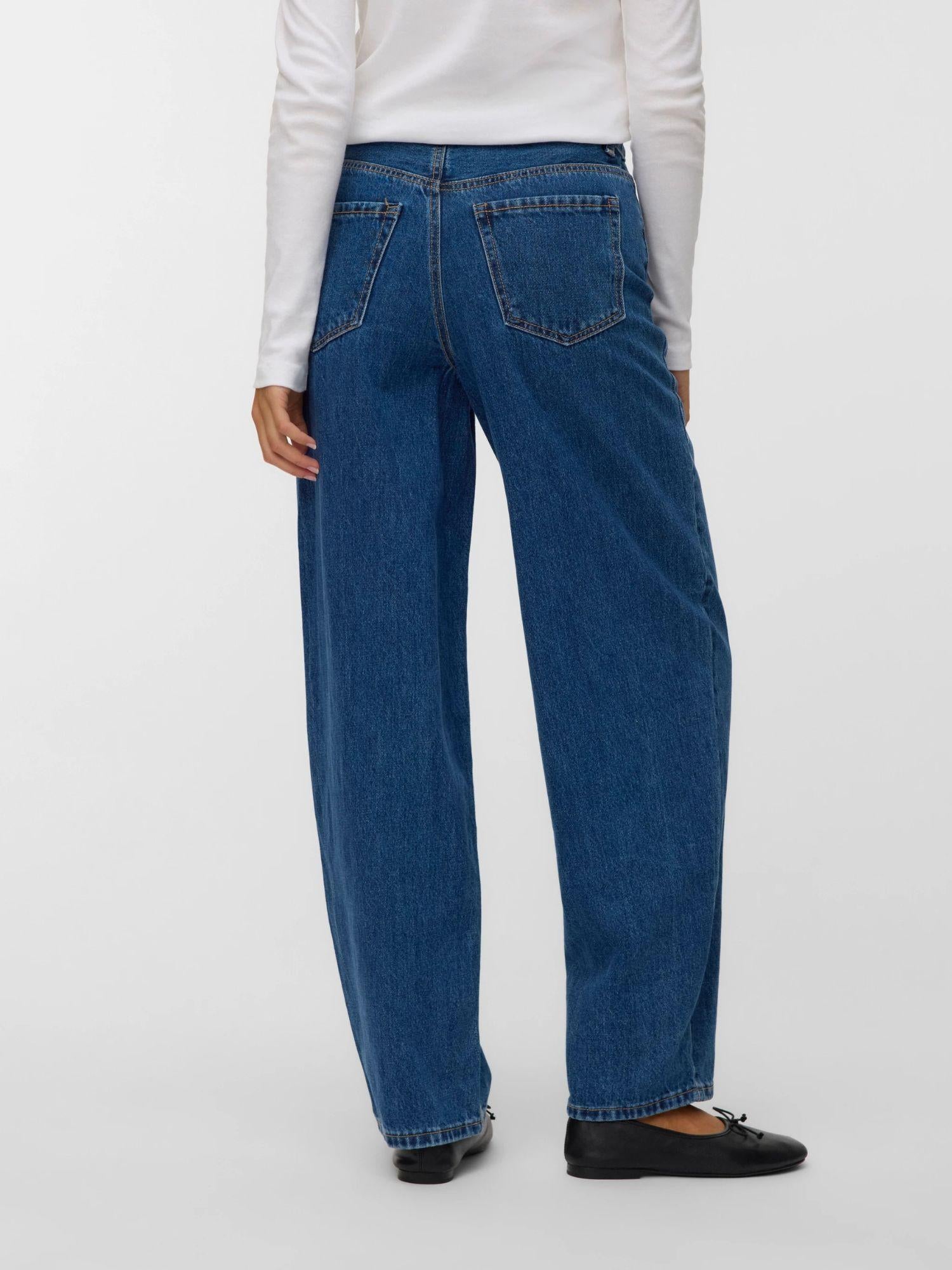 Vero Moda Jeans Donna Barrel fit Medium Blue VMBillie 10337318 Medium Blue Denim VERO MODA