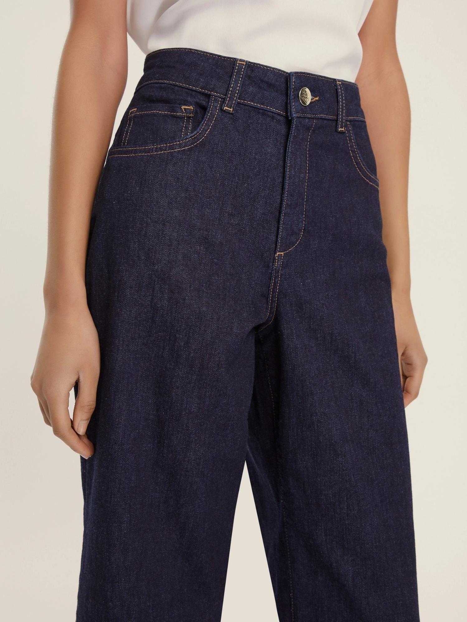 Emme Marella Jeans dritto stretch Donna Kentia Blu notte 2525186021200 001 EMME MARELLA