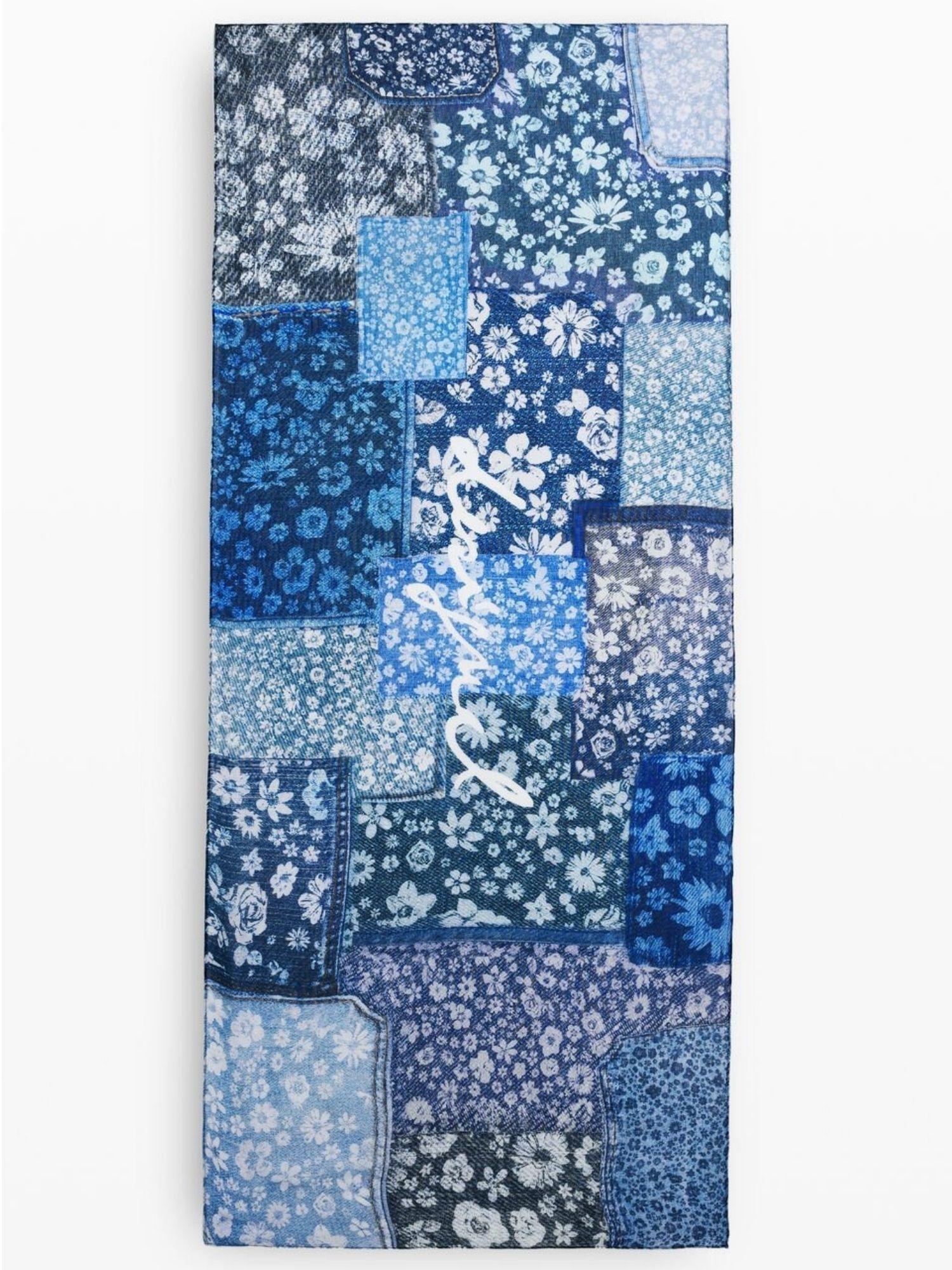 Desigual Foulard Donna Foumaggi Blu 26SAWA10 5053 DESIGUAL