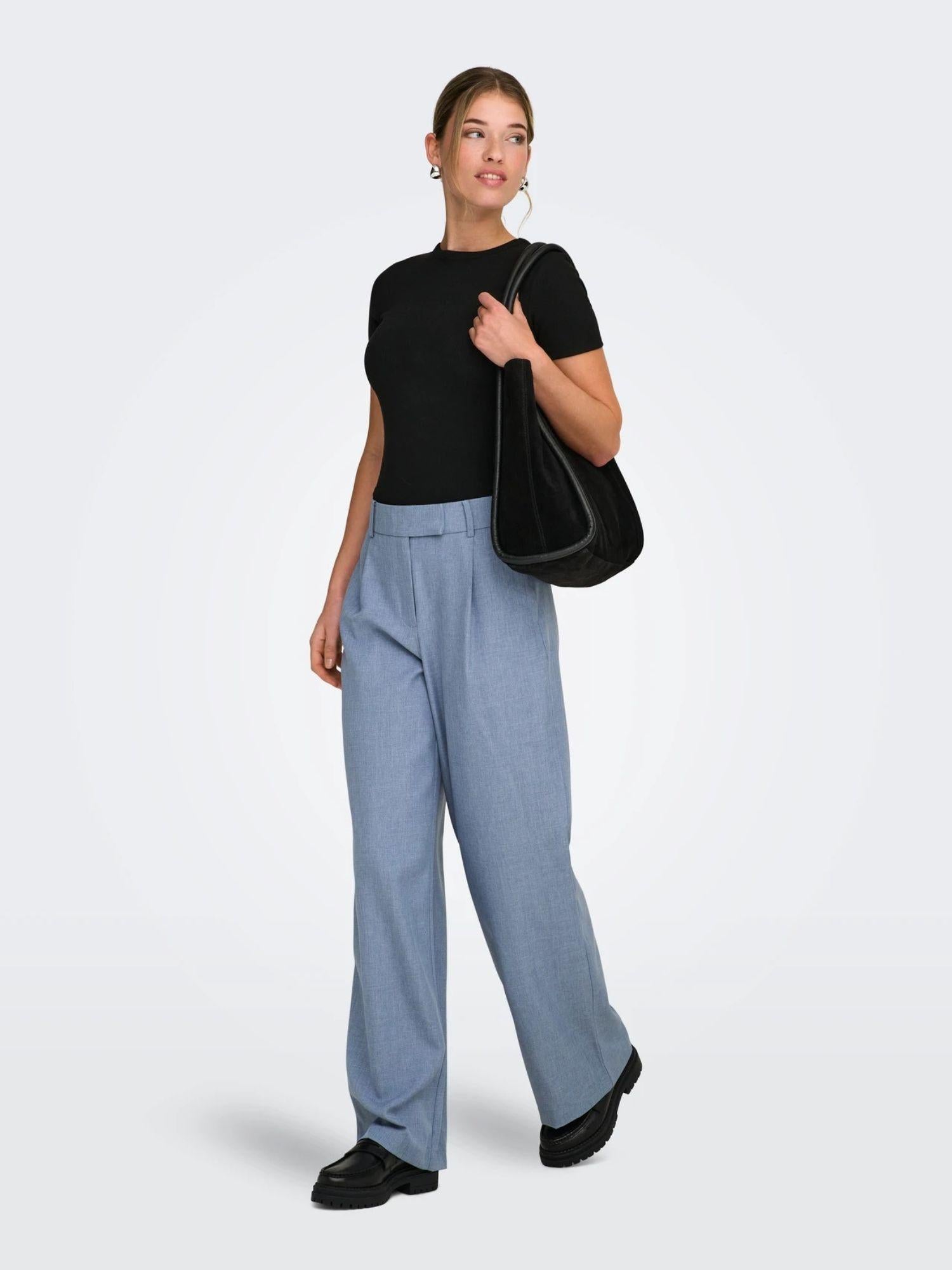 Only Pantaloni Donna Vintage Indigo Straight Fit Onllinda 15336761 Vintage Indigo ONLY