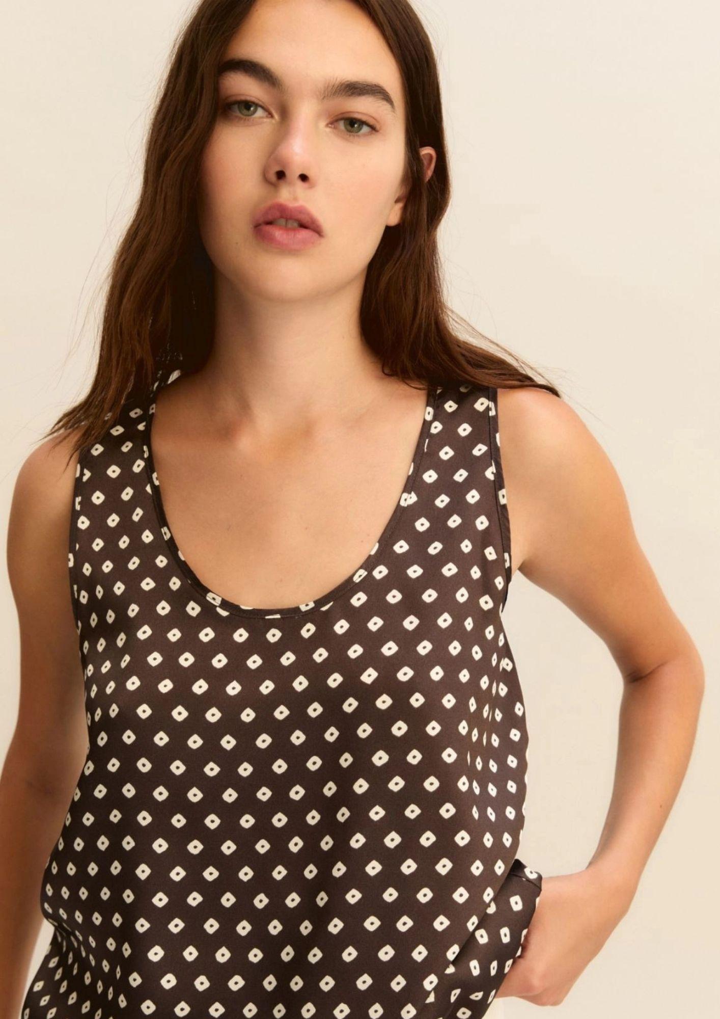 Emme Marella Top Donna Emmcresta Kaki 2615161021200 008 EMME MARELLA