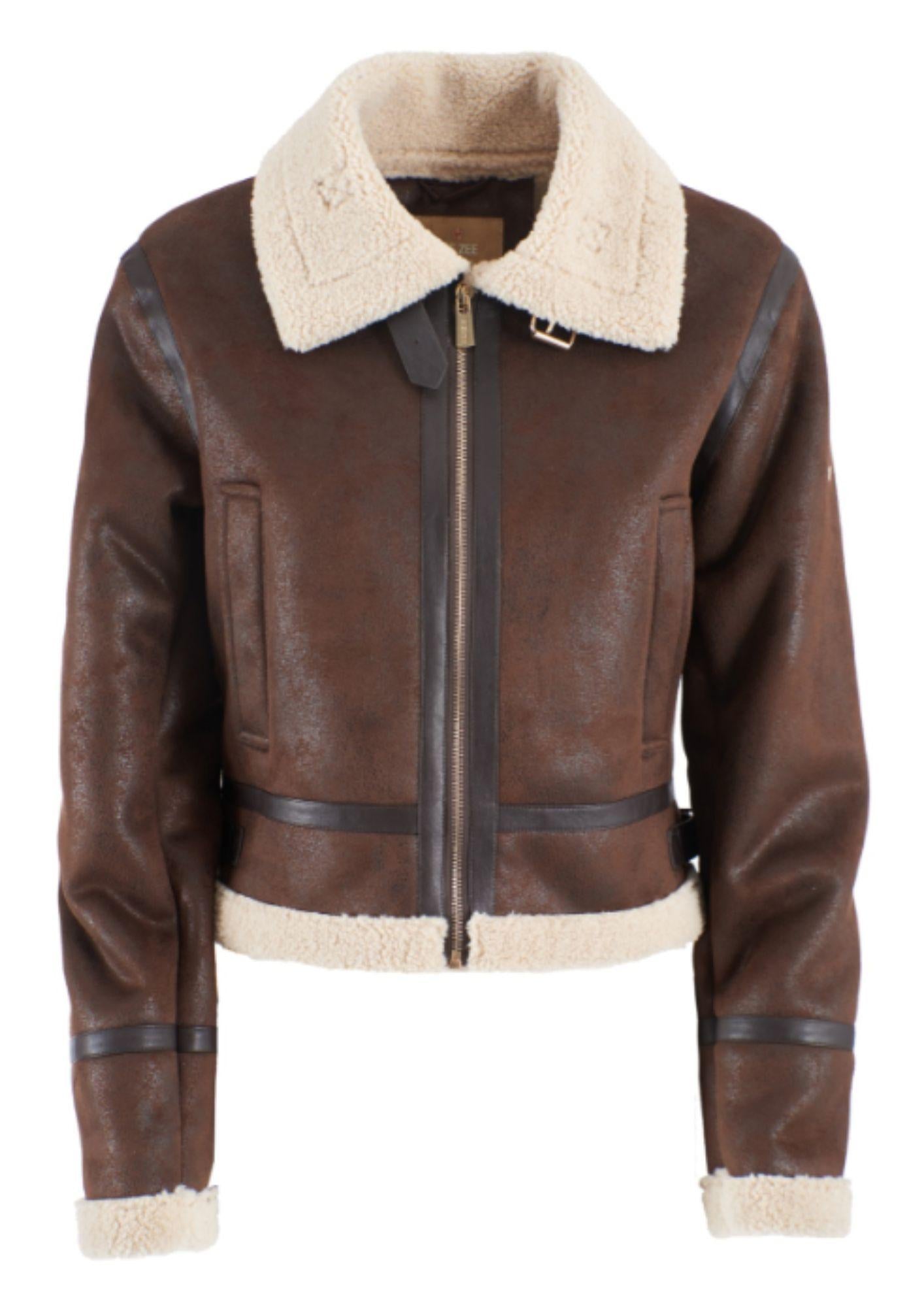 Yes Zee Giacca Invernale Donna Marrone J023 KJ00 0232 YES ZEE