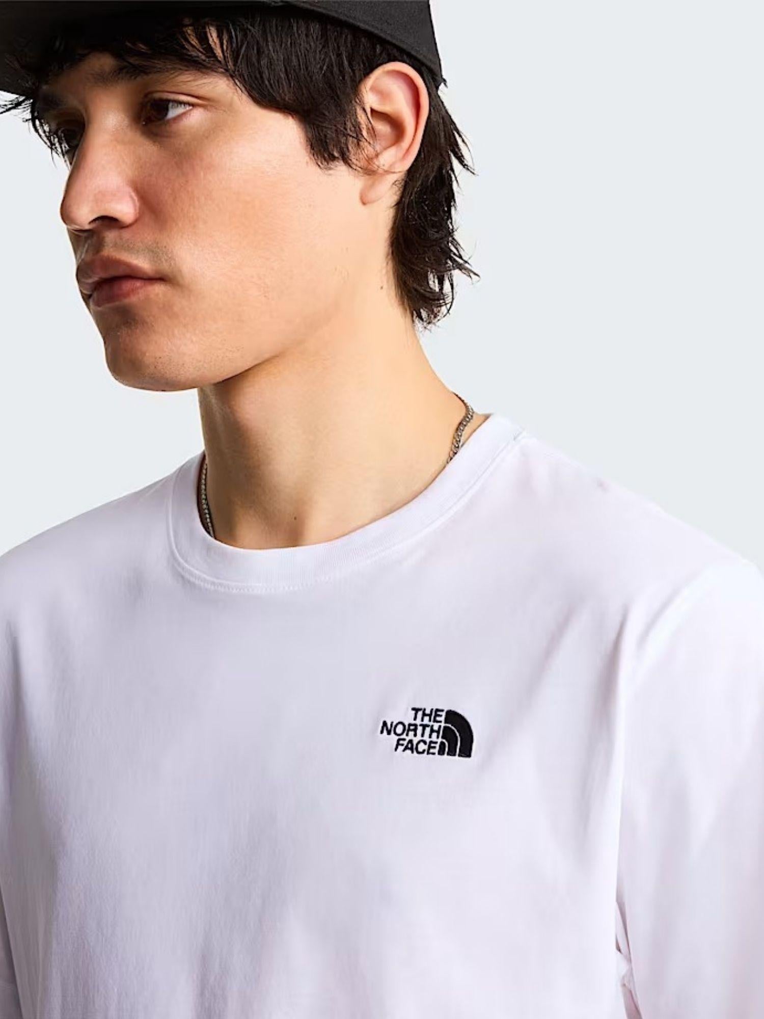 The North Face T-Shirt Uomo Bianca Evolution Simple Dome Regular NF0A8CZ2 FN4 THE NORTH FACE