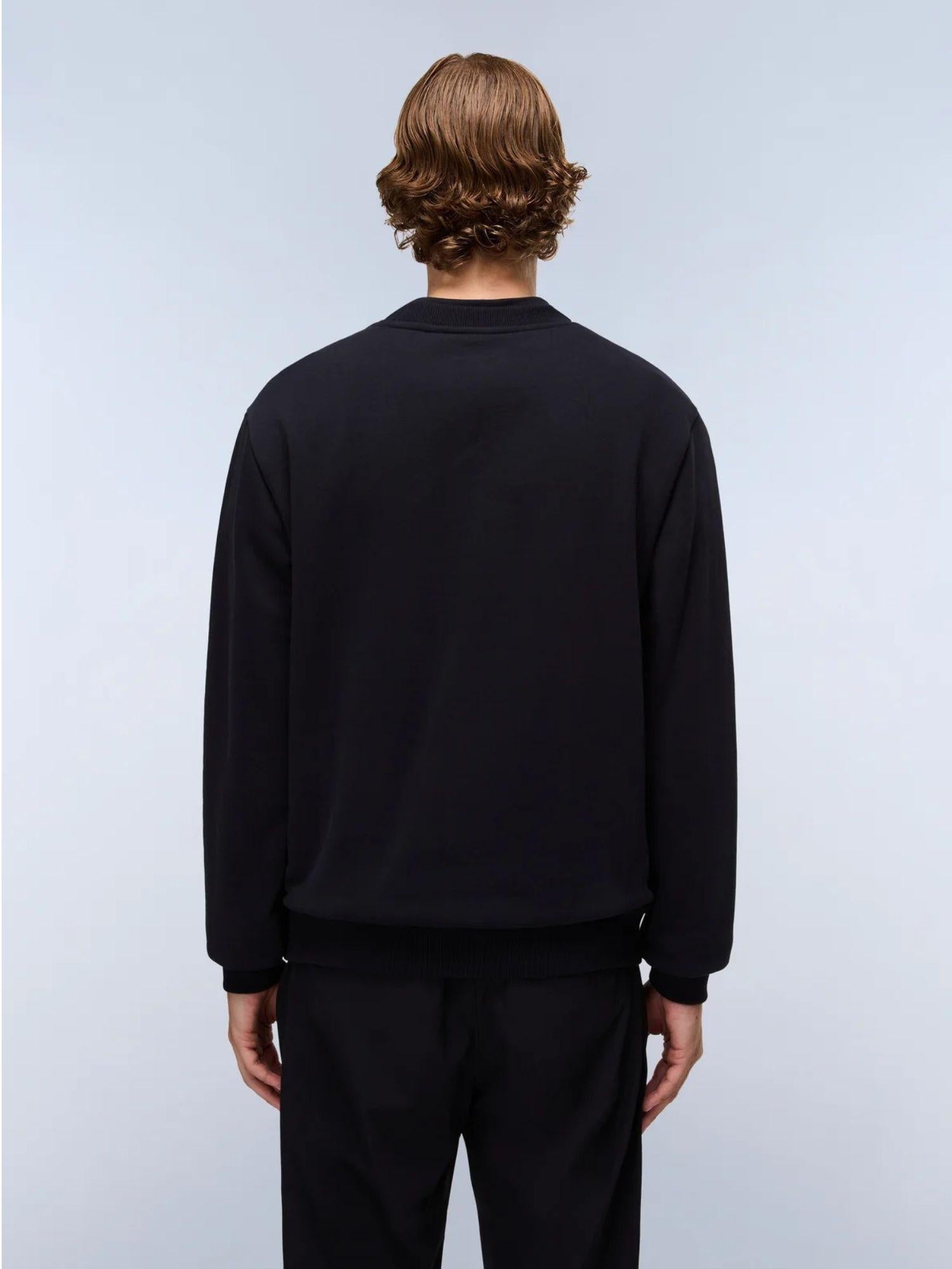 Napapijri Felpa Nera Box Logo Da Uomo NP0A4I1A 041 NAPAPIJRI