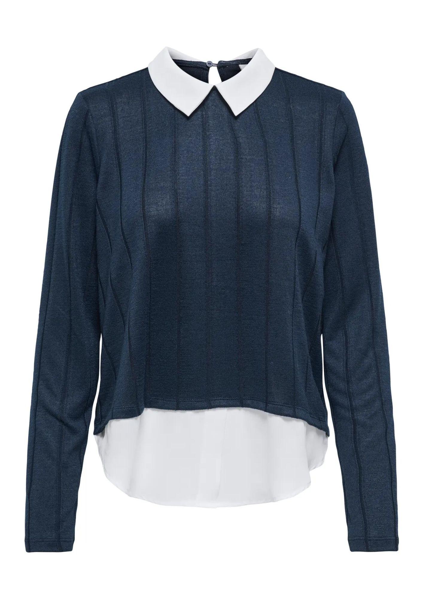 Jacqueline De Yong Top Donna Tonsy Blu 15356685 Total Eclipse CLOUD DANCER JACQUELINE DE YONG