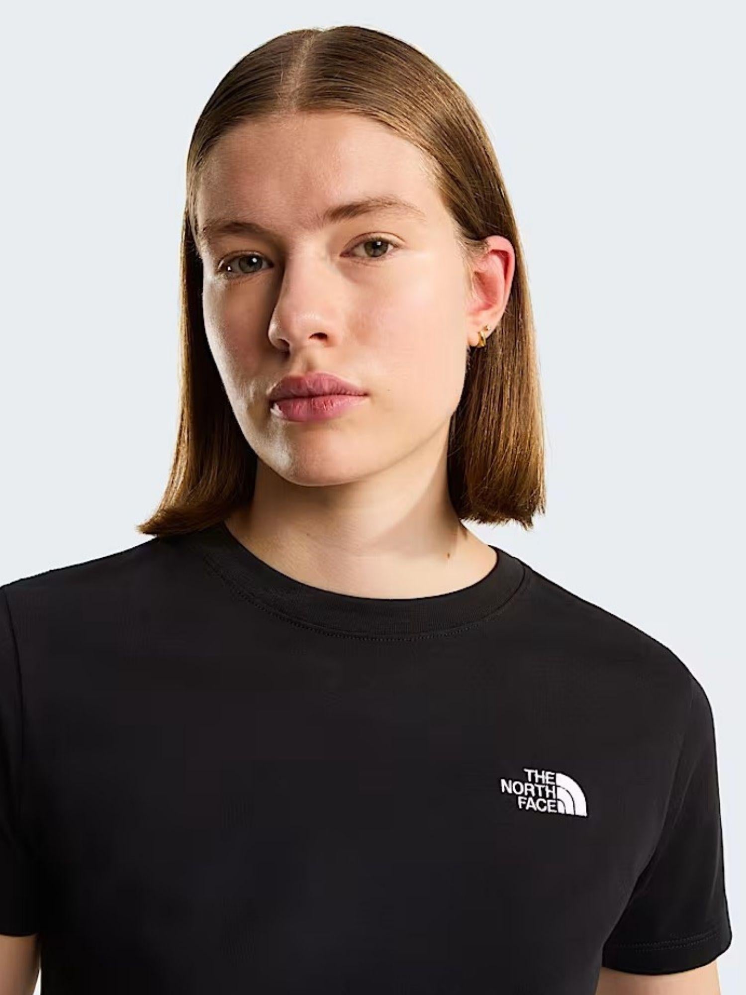The North Face T-Shirt Donna Nera Evolution Simple Dome Slim NF0A8FX7 JK3 THE NORTH FACE