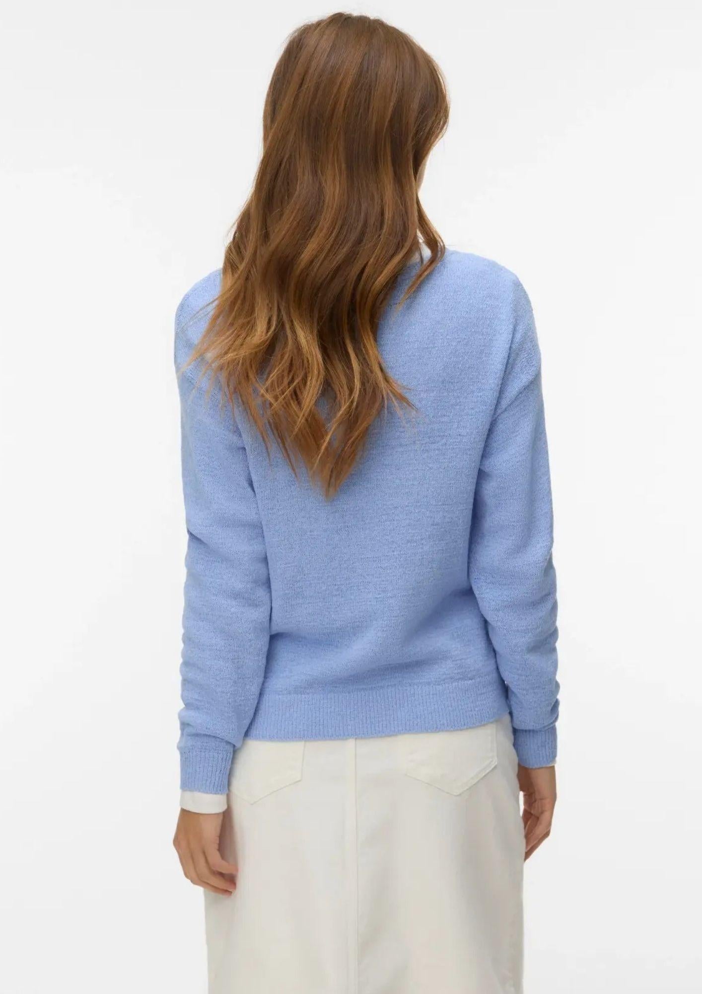 Vero Moda Pullover Donna Charity Blu Brunnera 10340124 Brunnera Blue VERO MODA