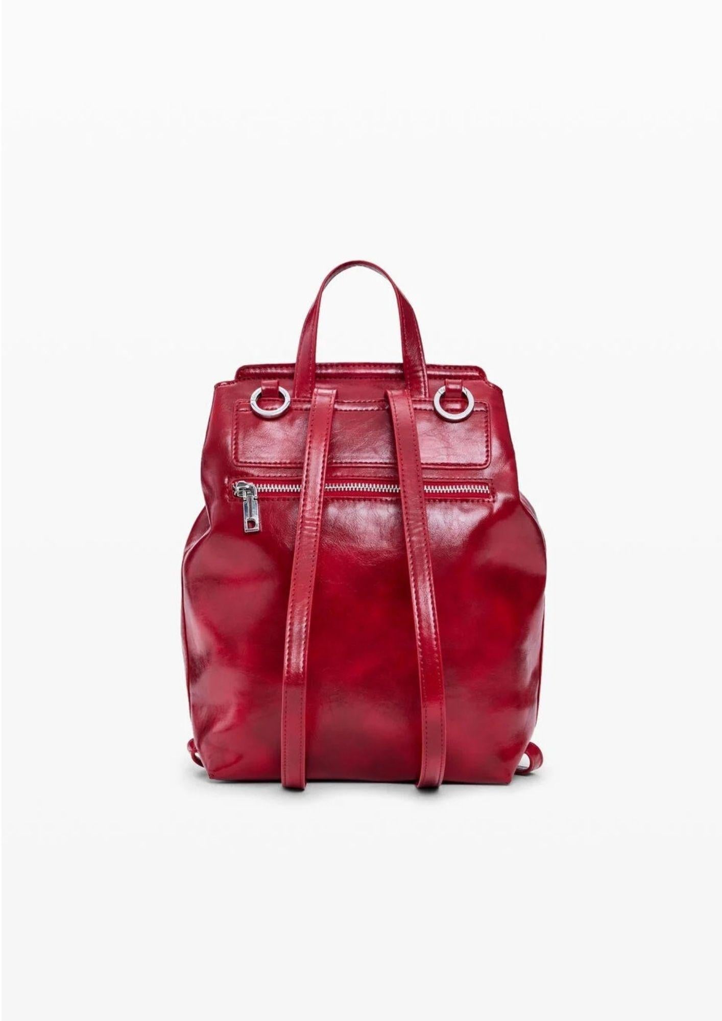 Desiagual Zaino Backhalf Logo Luena Mini Red Rosso 26SAKP20 3000 DESIGUAL