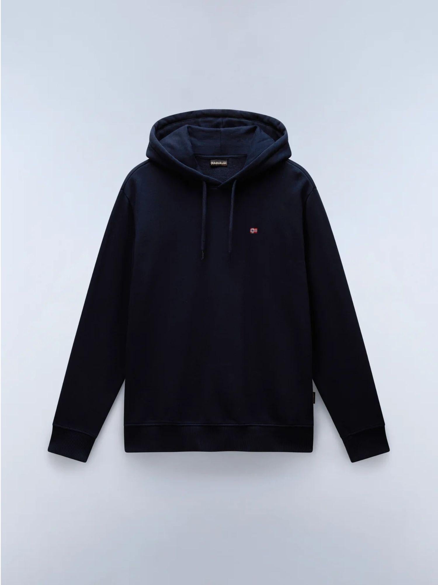 Napapijri Felpa con Cappuccio Balis Uomo Blu Scuro NP0A4FQV 176 NAPAPIJRI