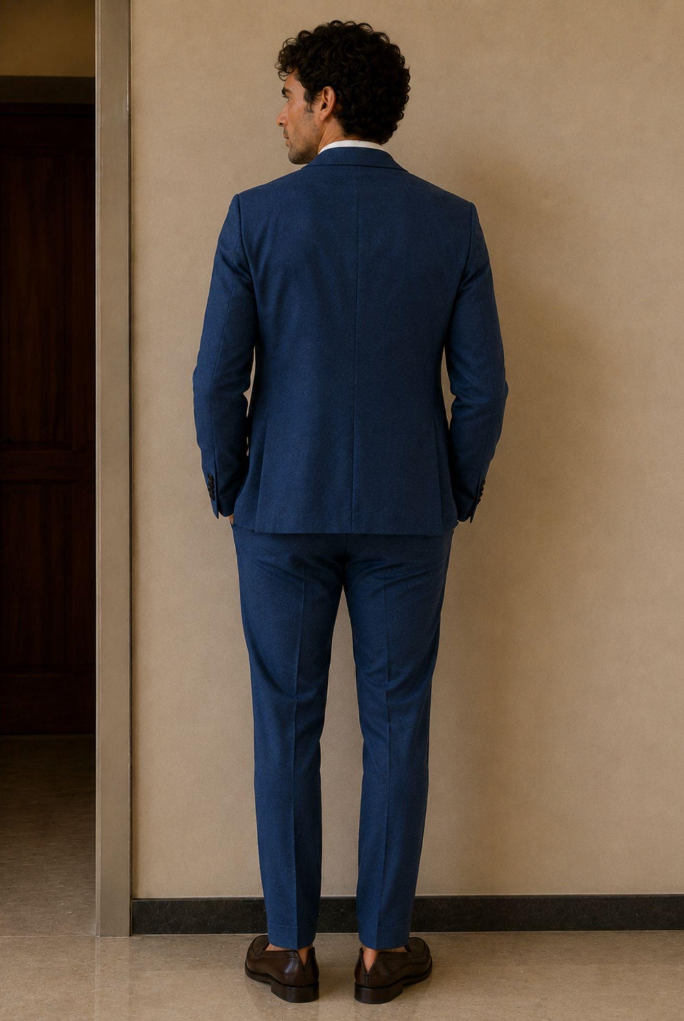 Sergio Cipriani Abito Uomo Grisaglia Blu GT-10132 BLU SERGIO CIPRIANI