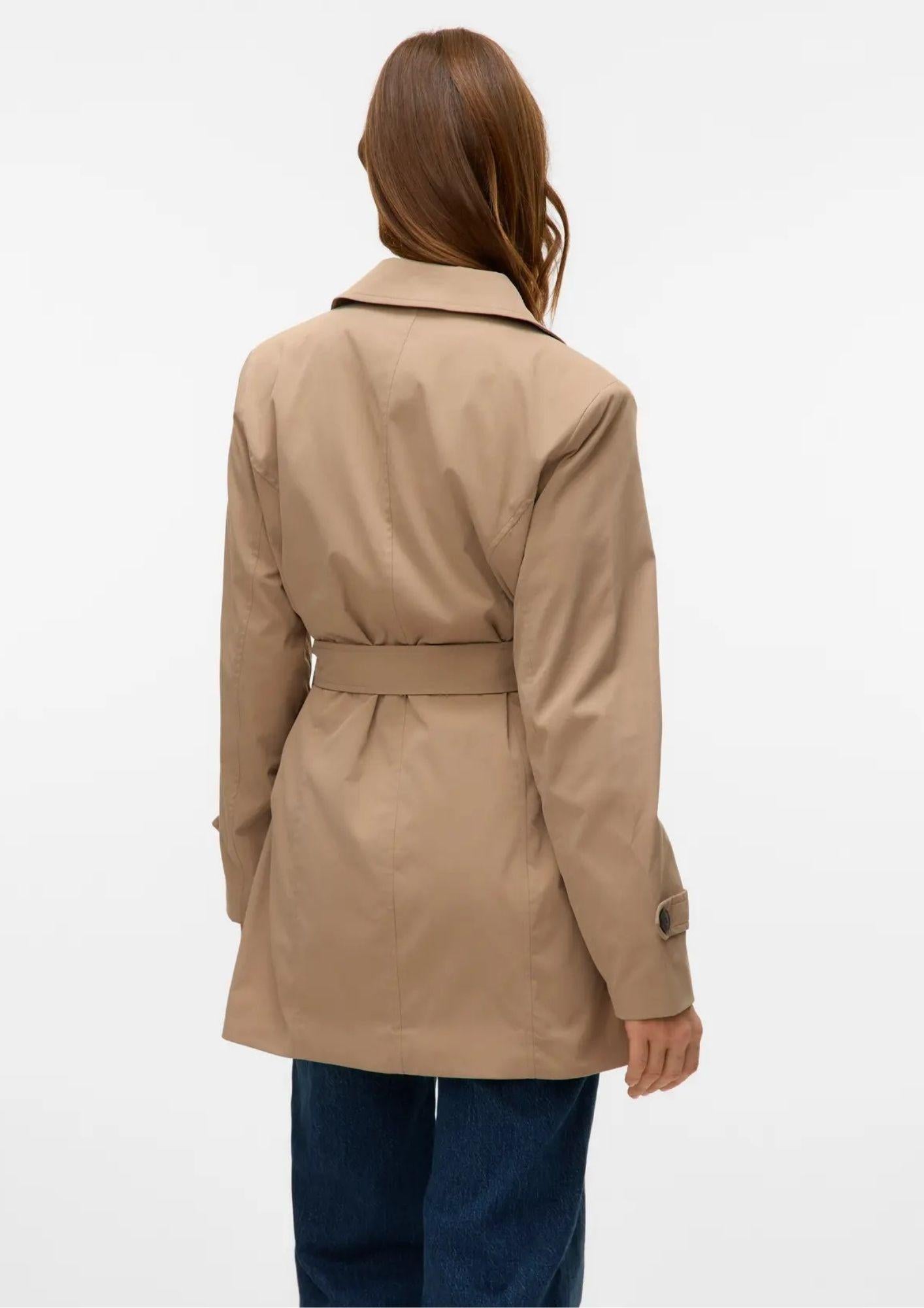 Vero Moda Trench Donna Chelsea Marrone 10329343 Silver Mink VERO MODA