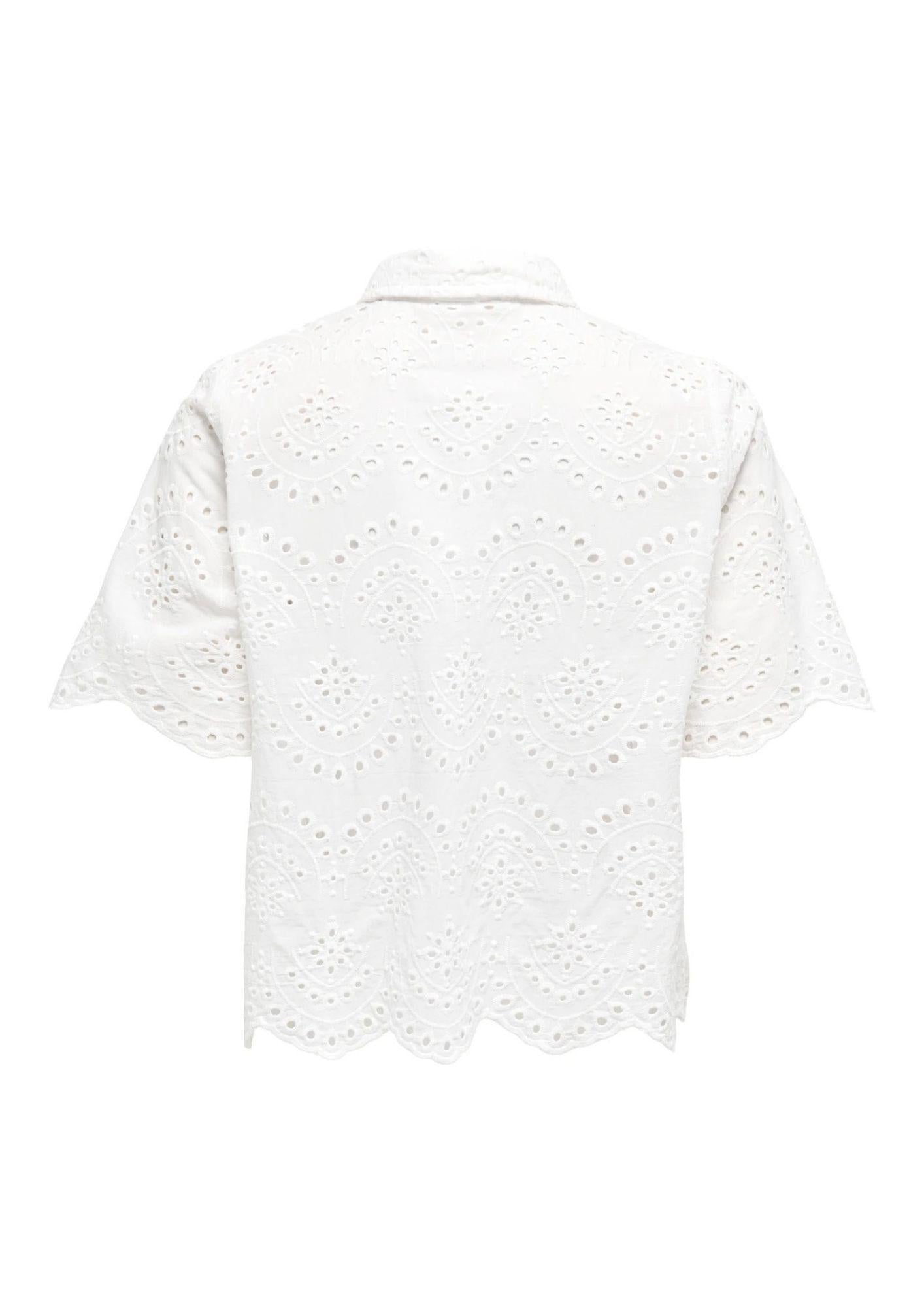 Only Camicia Donna Valais Bianco 15351106 Cloud Dancer ONLY