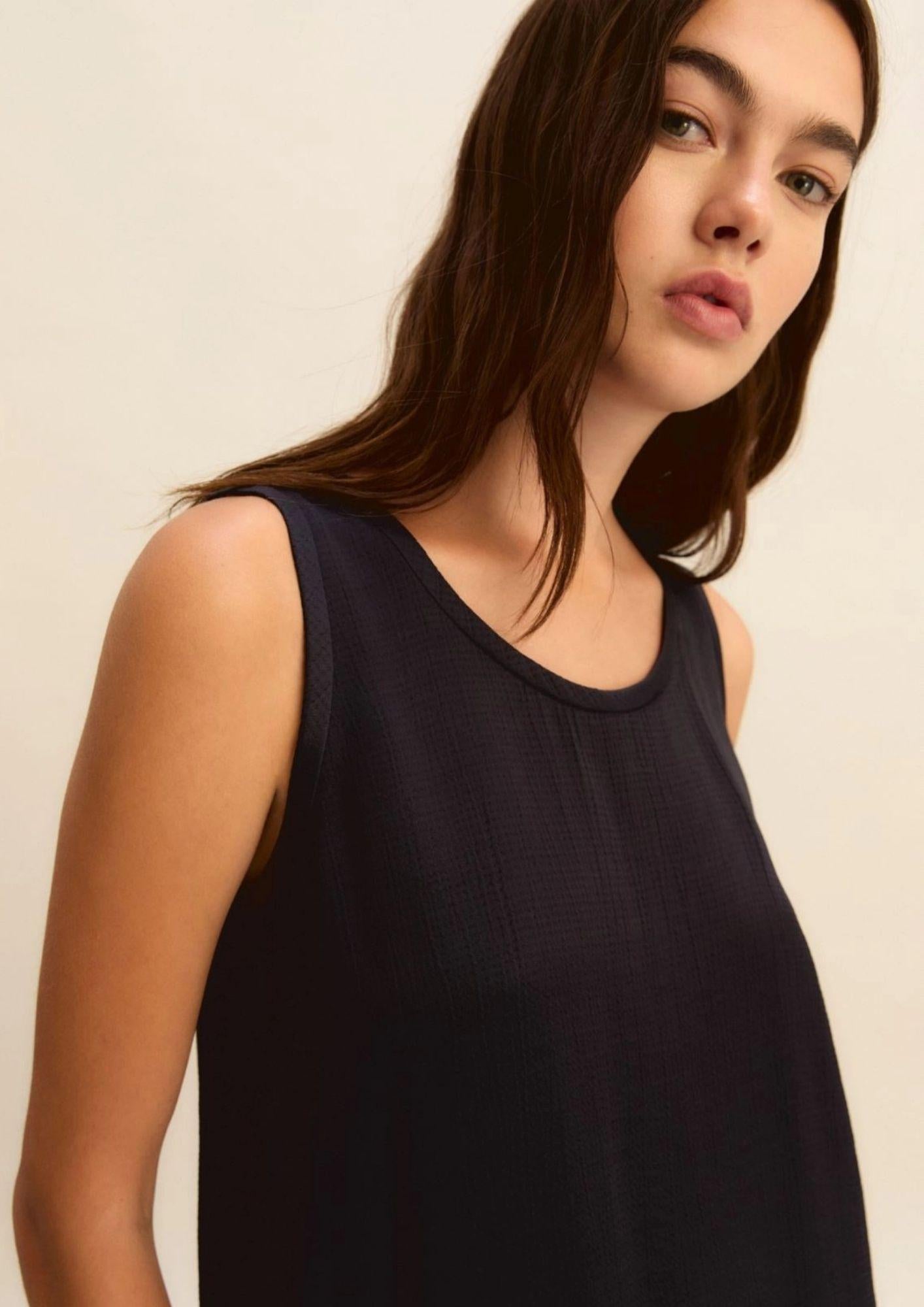 Emme Marella Canotta Donna Emmnembi Blu 2615161011200 007 EMME MARELLA