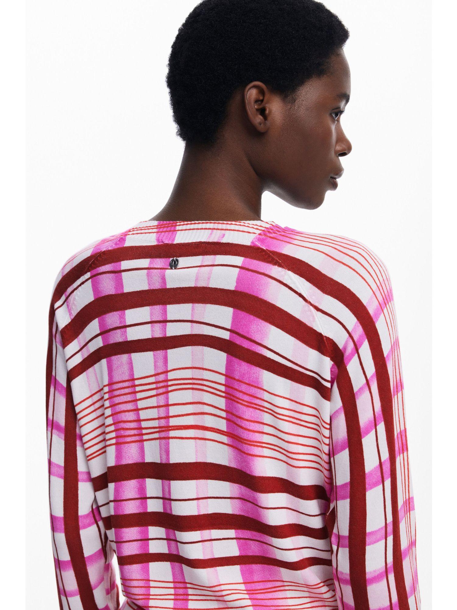 Desigual Maglione a righe mikado Donna Rosa 25WWJF41 3049 DESIGUAL