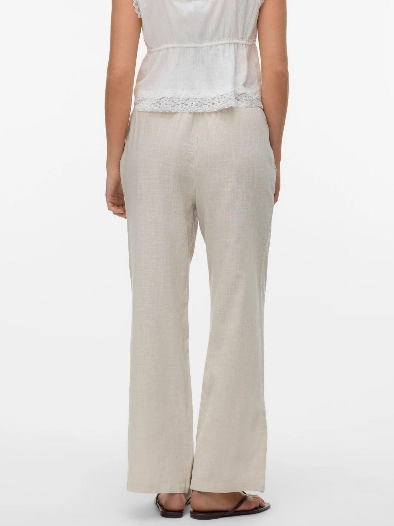 Vero Moda Pantalone Donna Caia Grigio Argento 10333796 Silver Lining VERO MODA