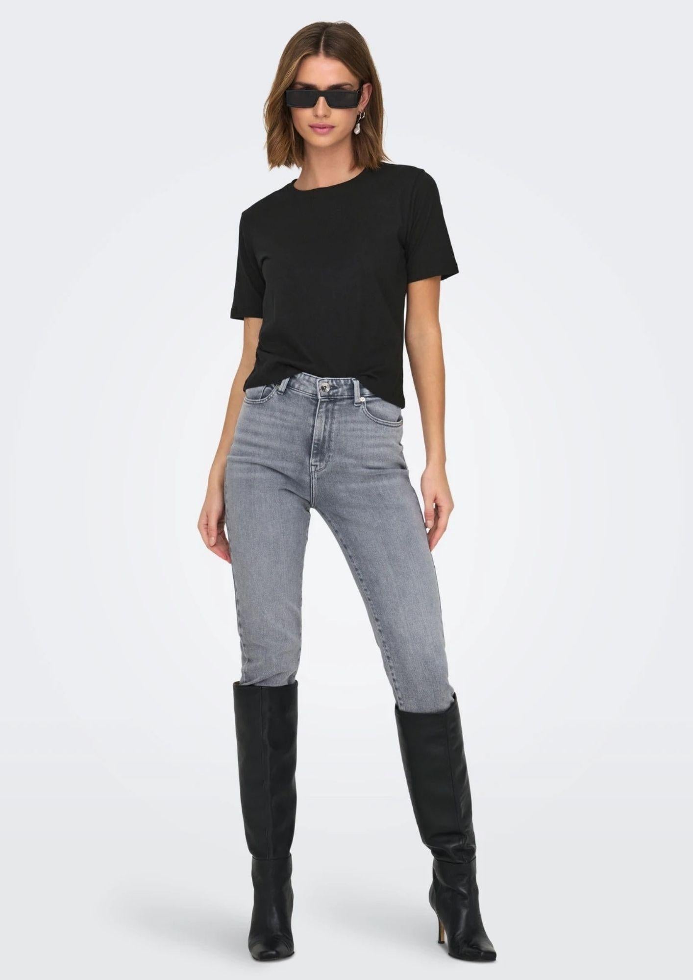 Jacqueline De Yong T-Shirt Donna Rex Nera 15344612 Black JACQUELINE DE YONG