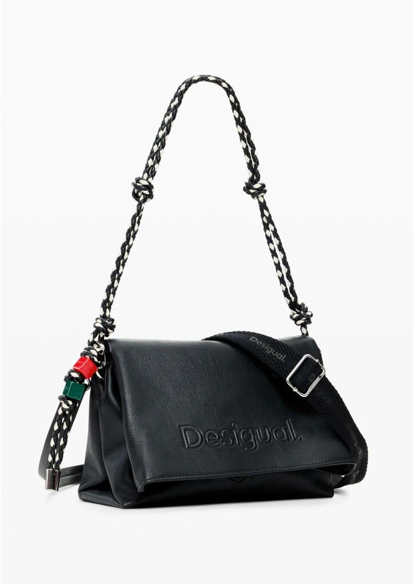 Desigual Borsa Donna Bag Half Logo Venecia 4.0 Black Nera 26SAXP61 2000 DESIGUAL