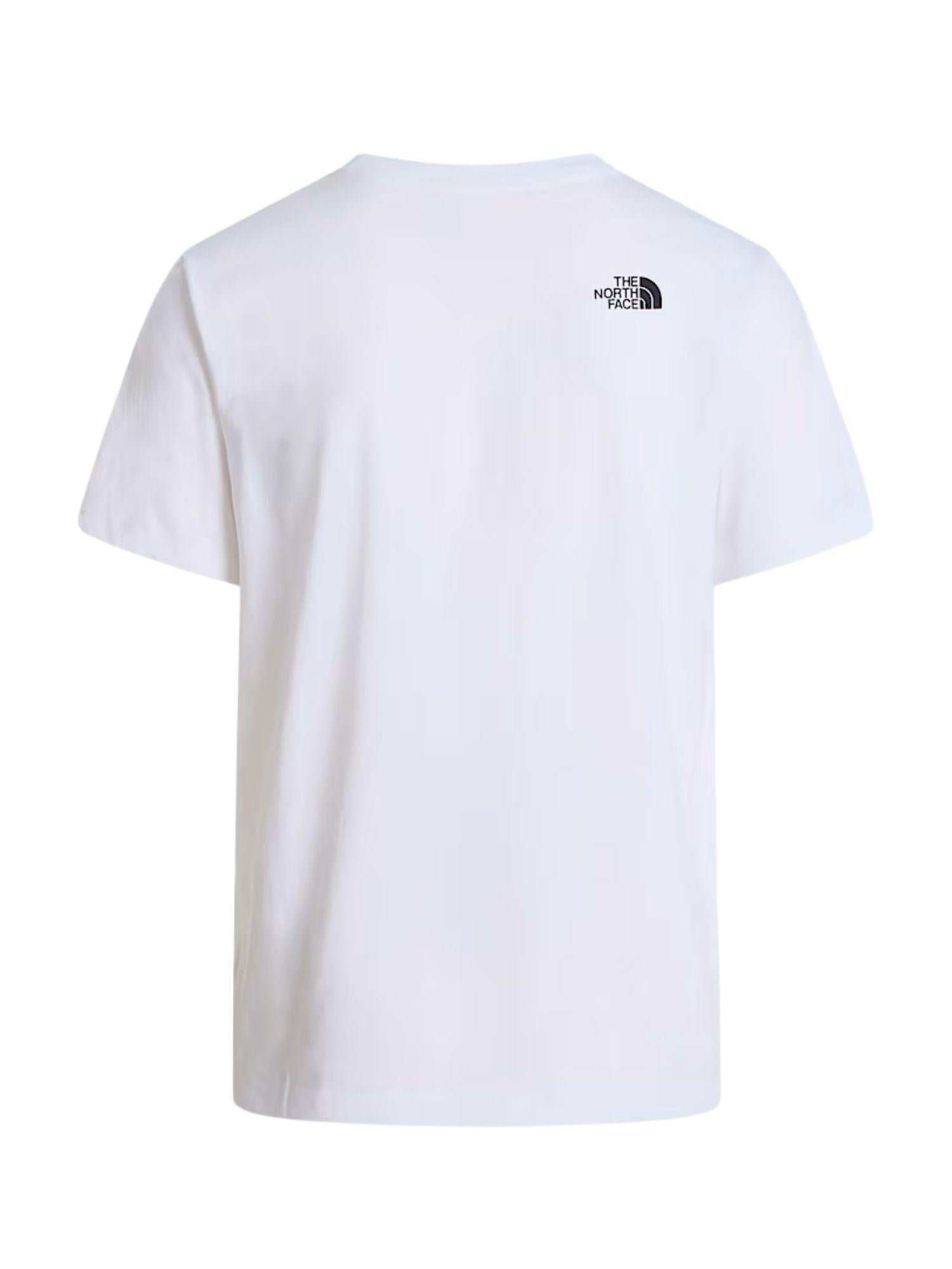 The North Face T-Shirt Uomo Bianca Evolution Half Dome Regular NF0A8B6J LA9 THE NORTH FACE