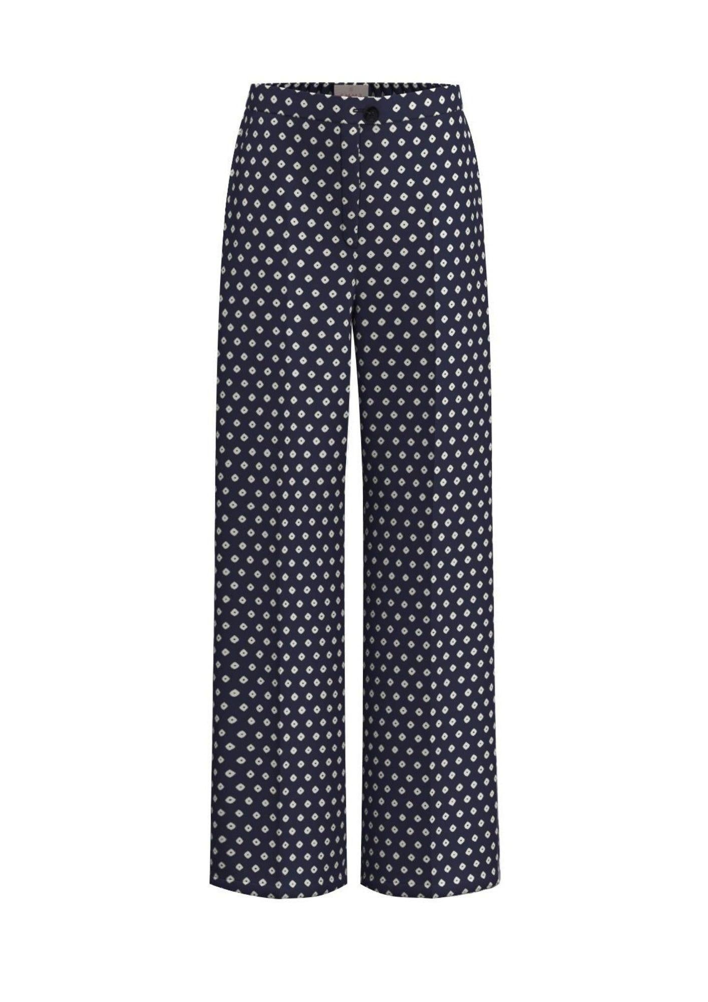 Emme Marella Pantalone Donna Emmbaobab Blu Fantasia Rombi 2615131241200 009 EMME MARELLA