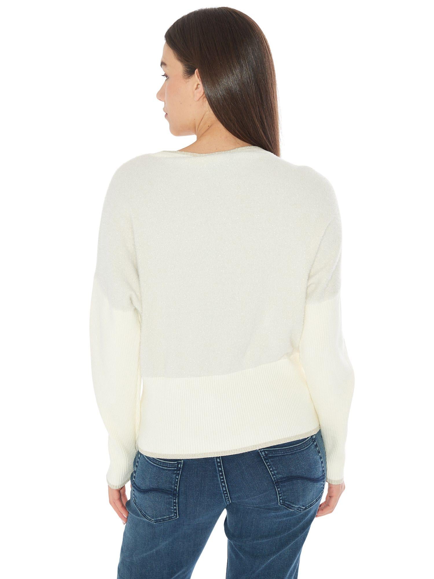 Yes Zee Maglia Donna Avorio M014 IS00 0157 YES ZEE