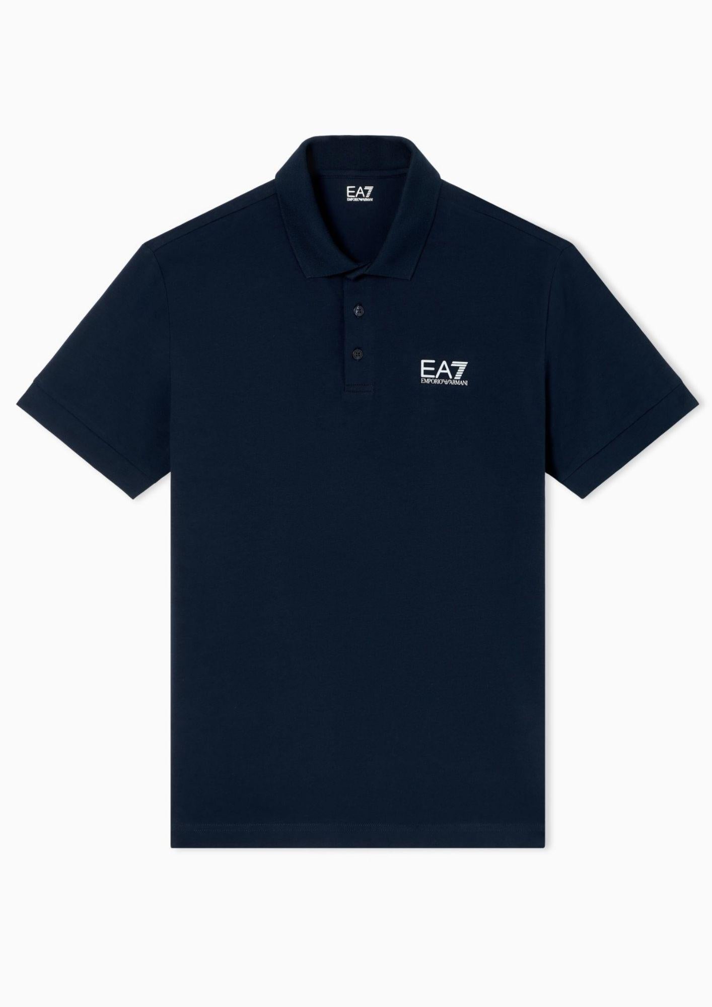 EA7 Emporio Armani Polo Uomo Blu 8NPF14 PJVQZ 1562 EA7 EMPORIO ARMANI