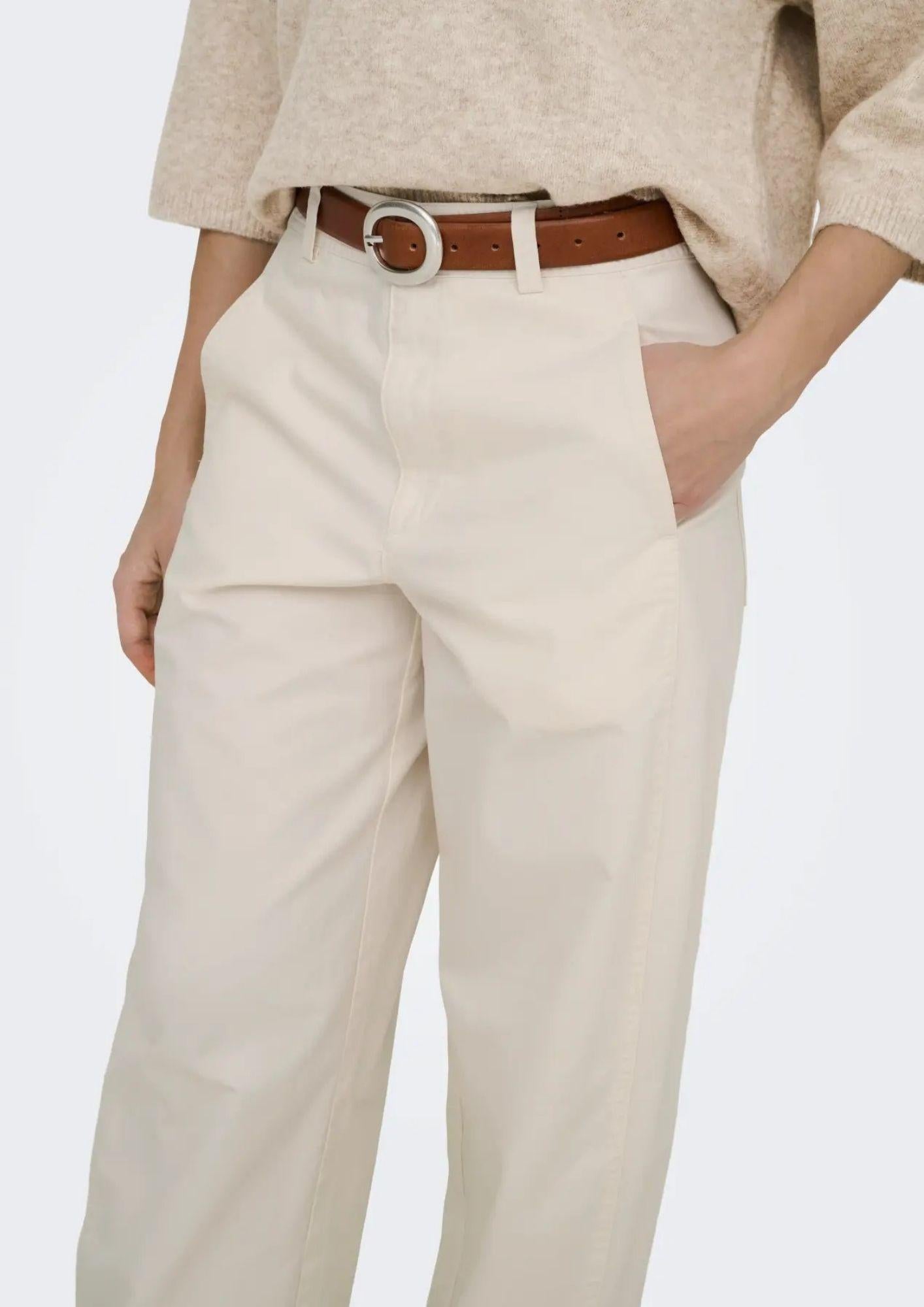 Jacqueline De Yong Pantalone Donna Bianco 15367918 Cloud Dancer JACQUELINE DE YONG