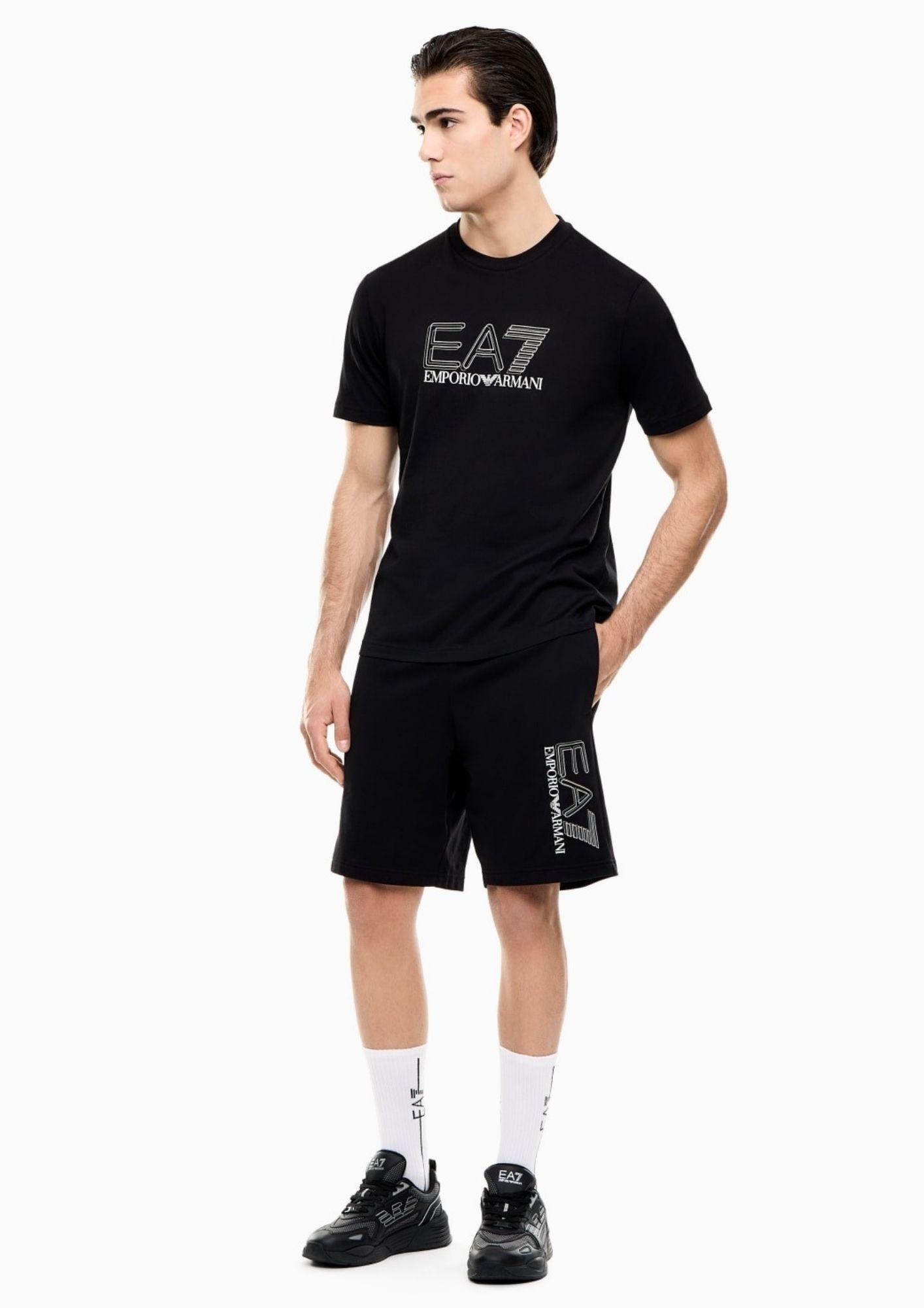 EA7 Emporio Armani T-Shirt Nera 7M001307 AF10375 UC001 EA7 EMPORIO ARMANI
