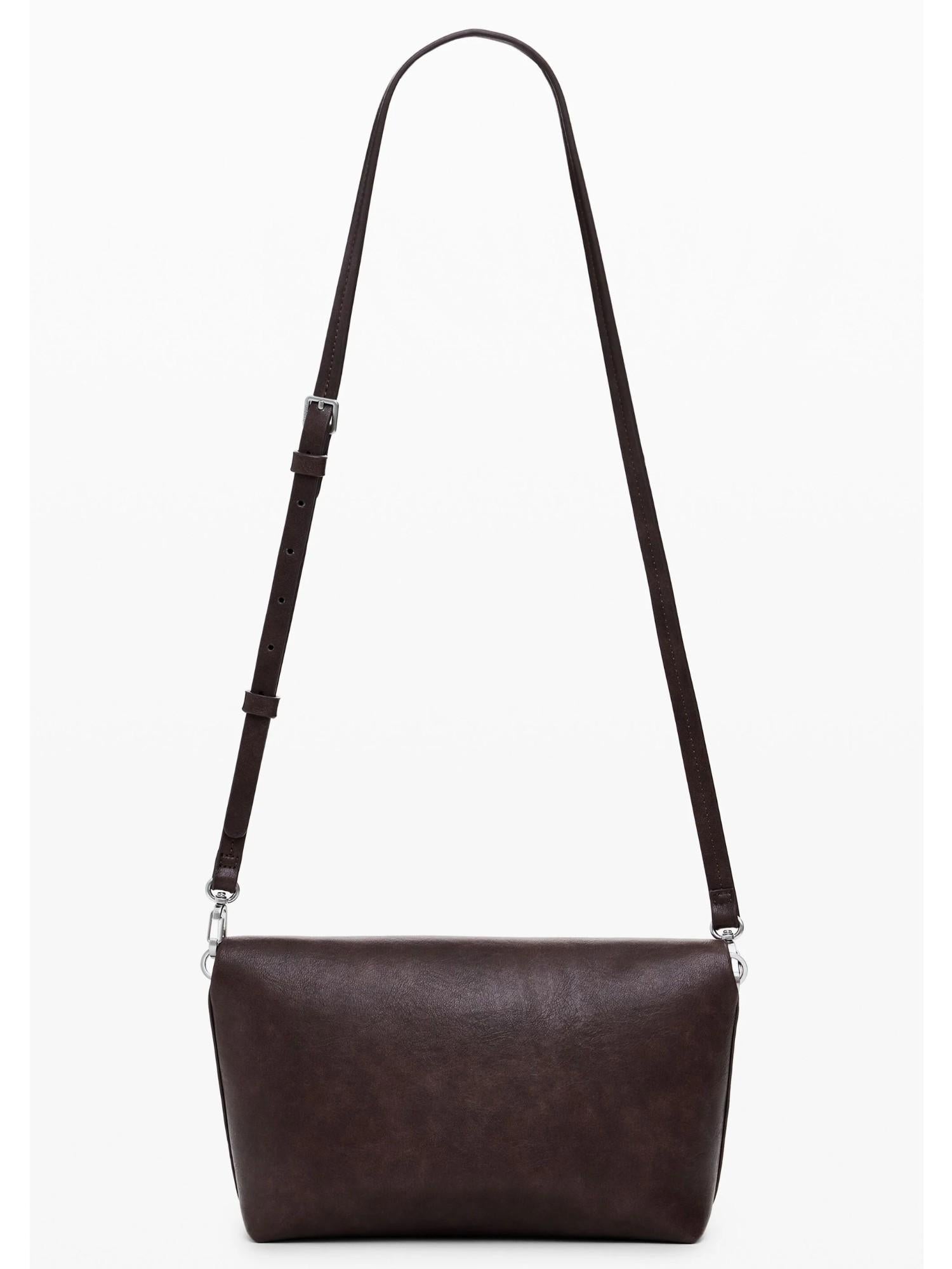 Desigual Borsa effetto camoscio logo 3D medio Donna Marrone 25WAXP70 6009 DESIGUAL